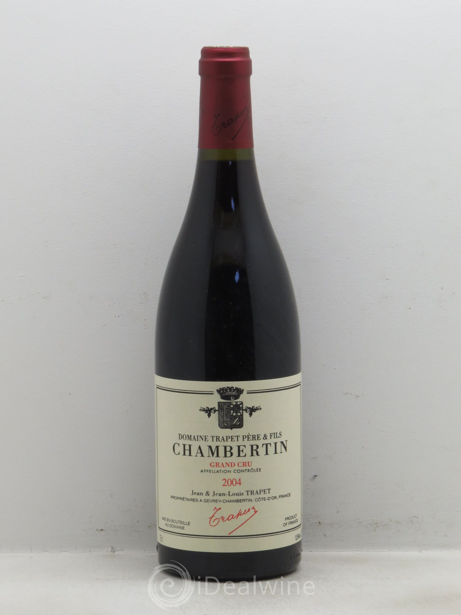 Chambertin Grand Cru Domaine Trapet 2004 - Lot de 1 bouteille - 0