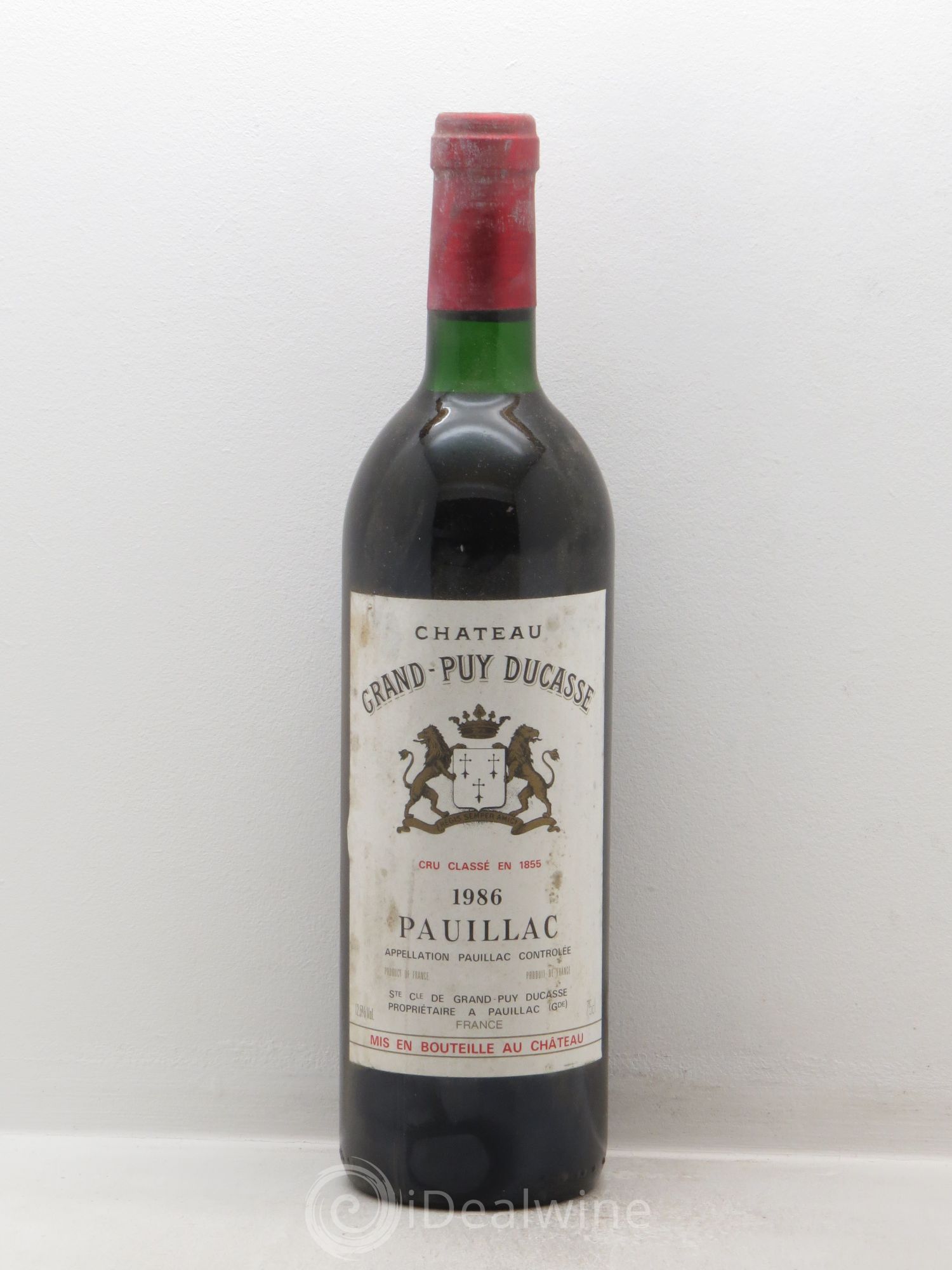 Château Grand Puy Ducasse 5ème Grand Cru Classé 1986 - Lot de 1 bouteille - 0