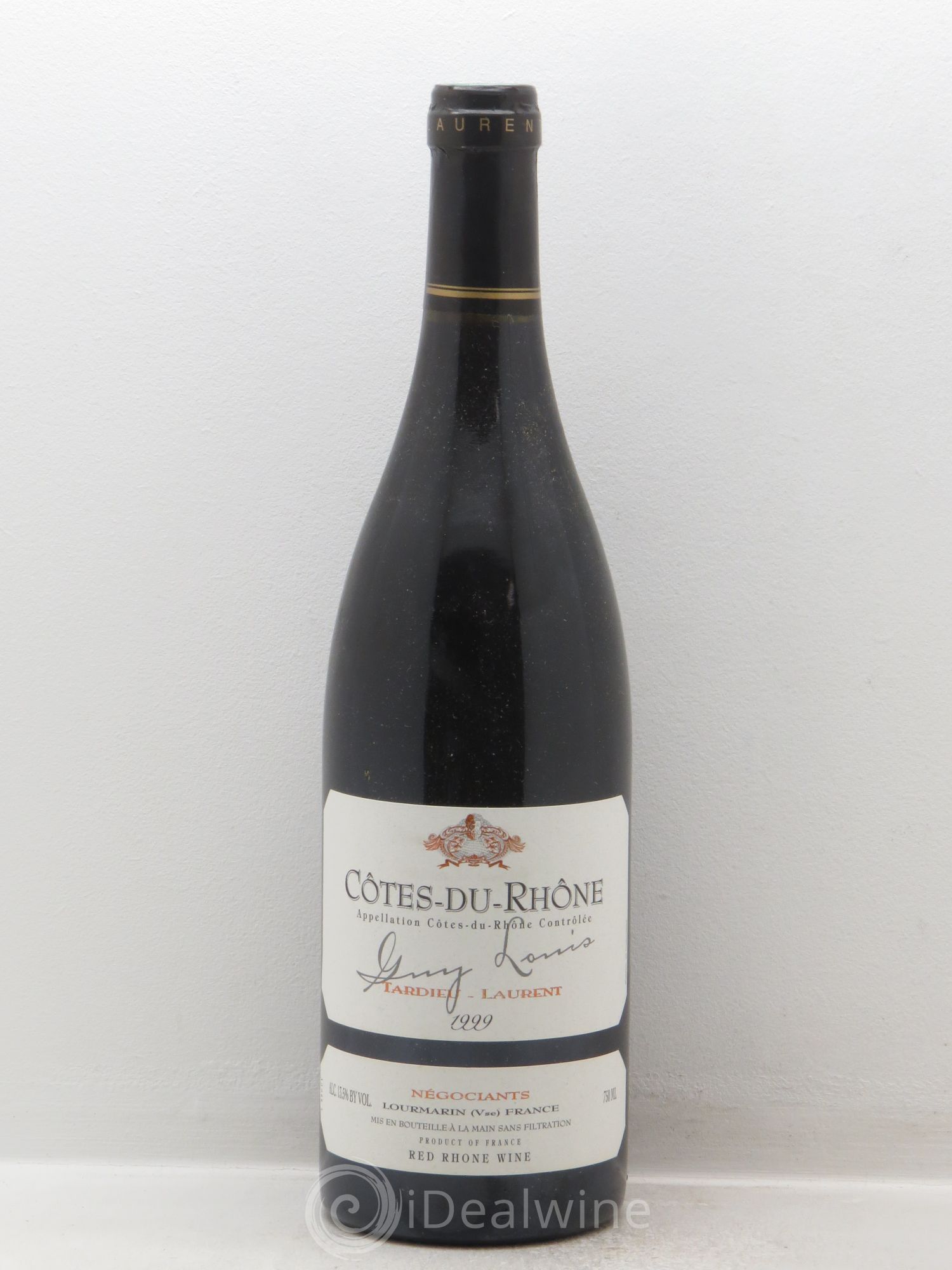 Côtes-du-Rhône "Cuvée Guy Louis" Laurent Tardieu 1999 - Posten von 1 Flasche - 0