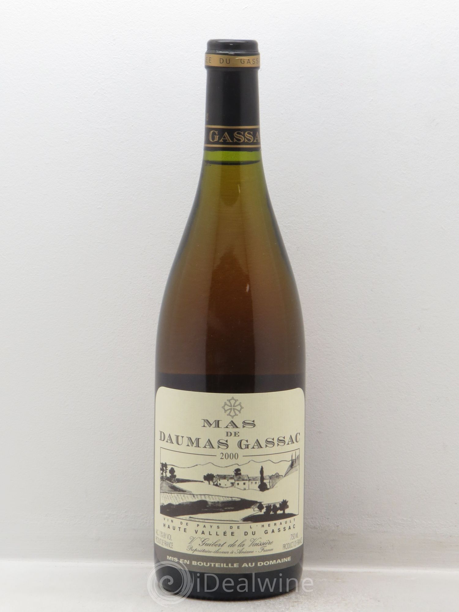 Saint-Guilhem-le-Désert - Cité d'Aniane Mas Daumas Gassac Famille Guibert de La Vaissière 2000 - Lot de 1 bouteille - 0