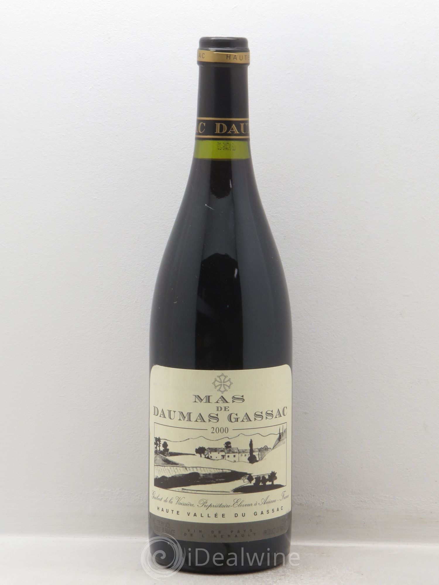 Saint-Guilhem-le-Désert - Cité d'Aniane Mas Daumas Gassac Famille Guibert de La Vaissière 2000 - Lot de 1 bouteille - 0