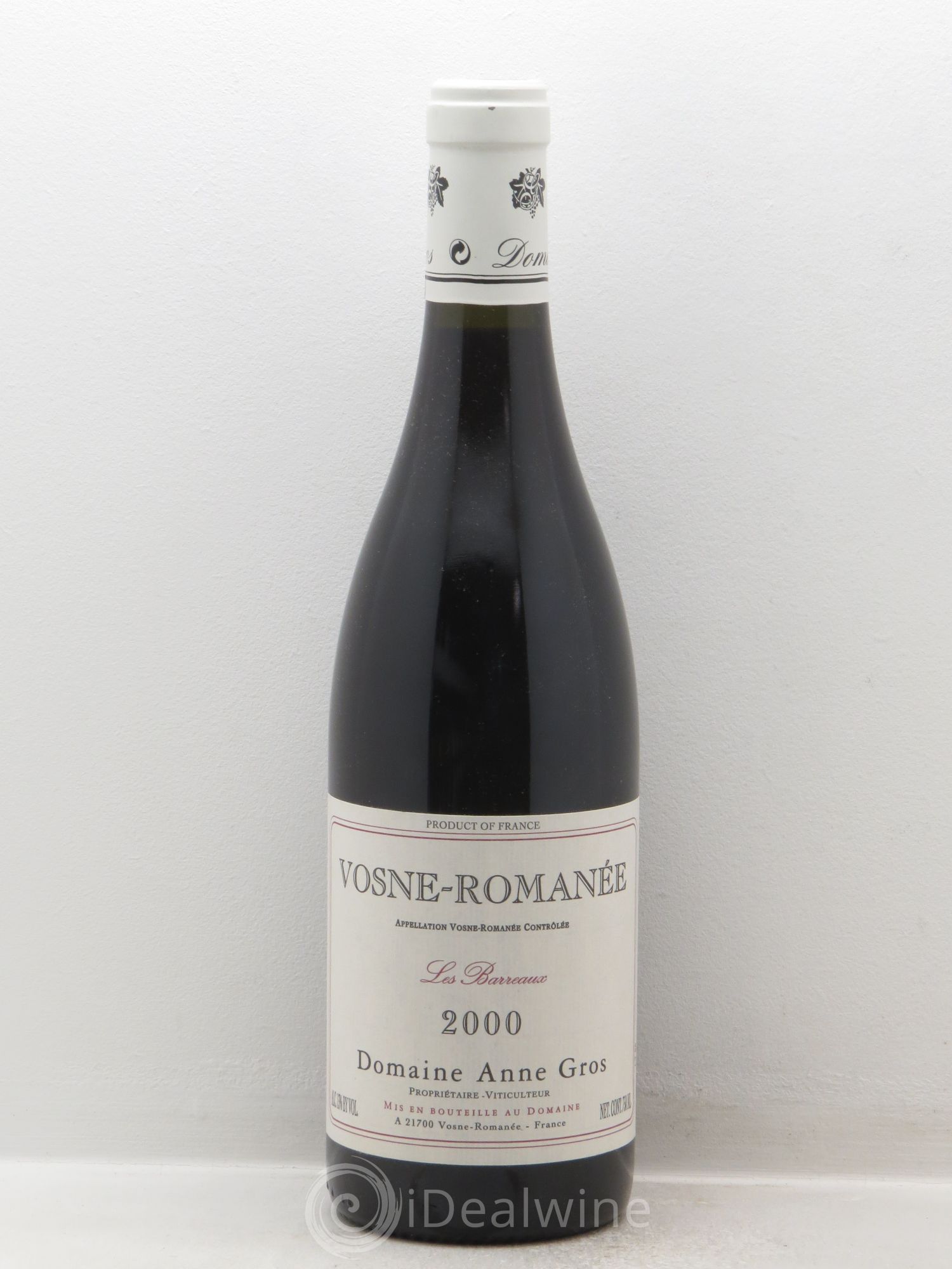 Vosne-Romanée Les Barreaux Anne Gros 2000 - Lot de 1 bouteille - 0