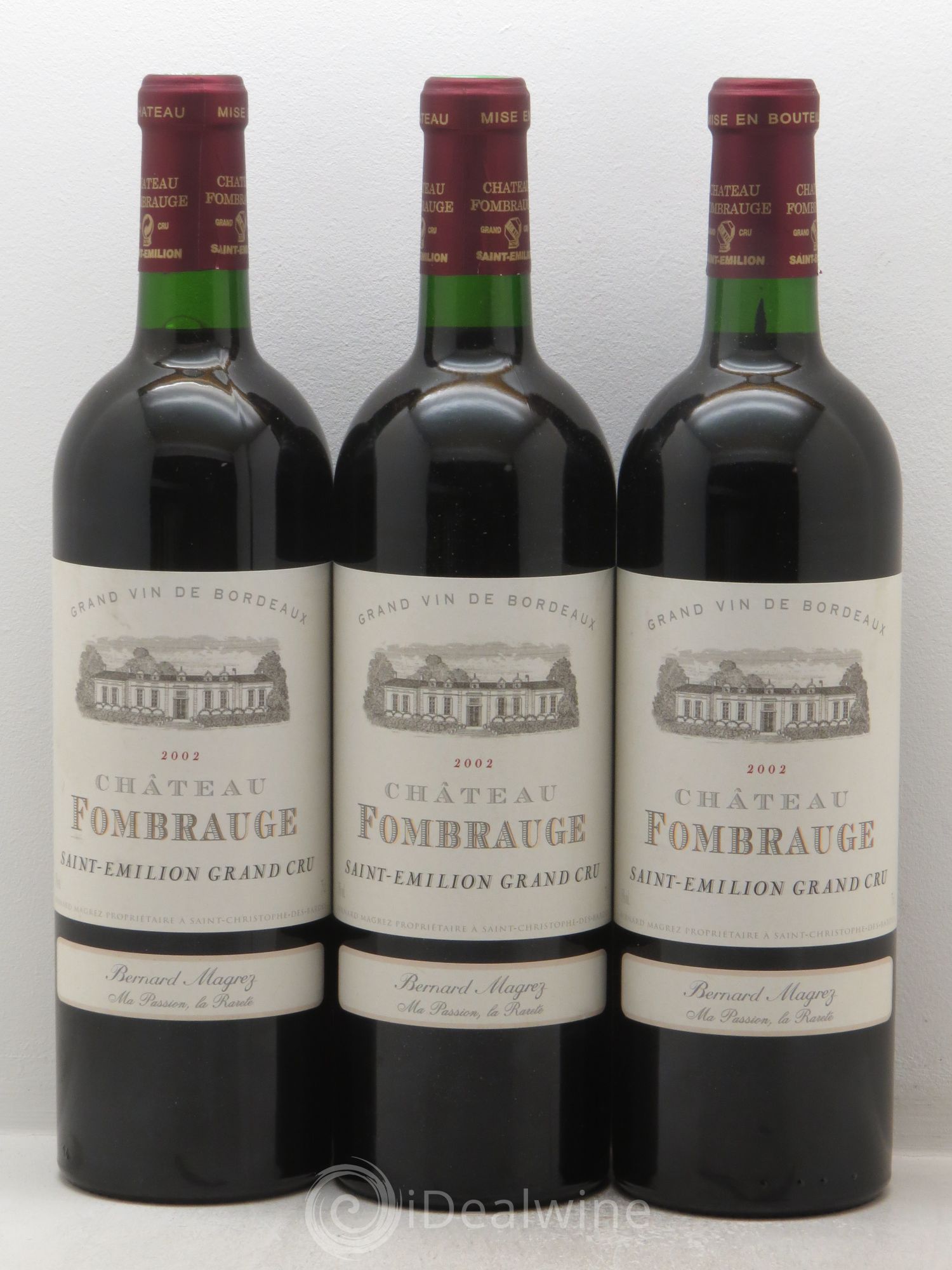 Château Fombrauge Grand Cru Classé 2002 - Lot de 3 bouteilles - 0