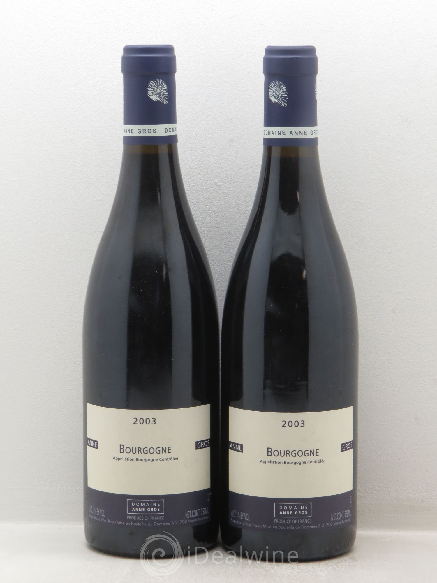 Bourgogne Domaine Anne Gros 2003 - Lot de 2 bouteilles - 0