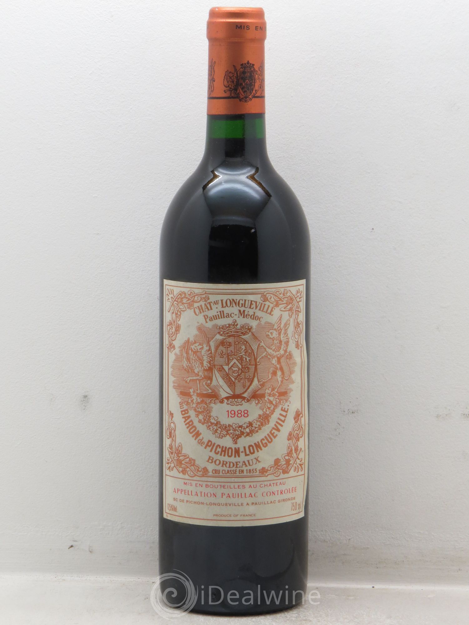 Pichon Longueville Baron 2ème Grand Cru Classé 1988 - Lot de 1 bouteille - 0