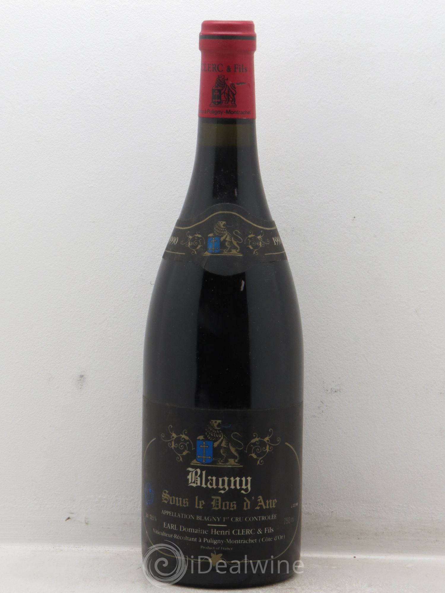 Blagny Sous le Dos d'Ane Domaine Henri Clerc 1990 - Posten von 1 Flasche - 0