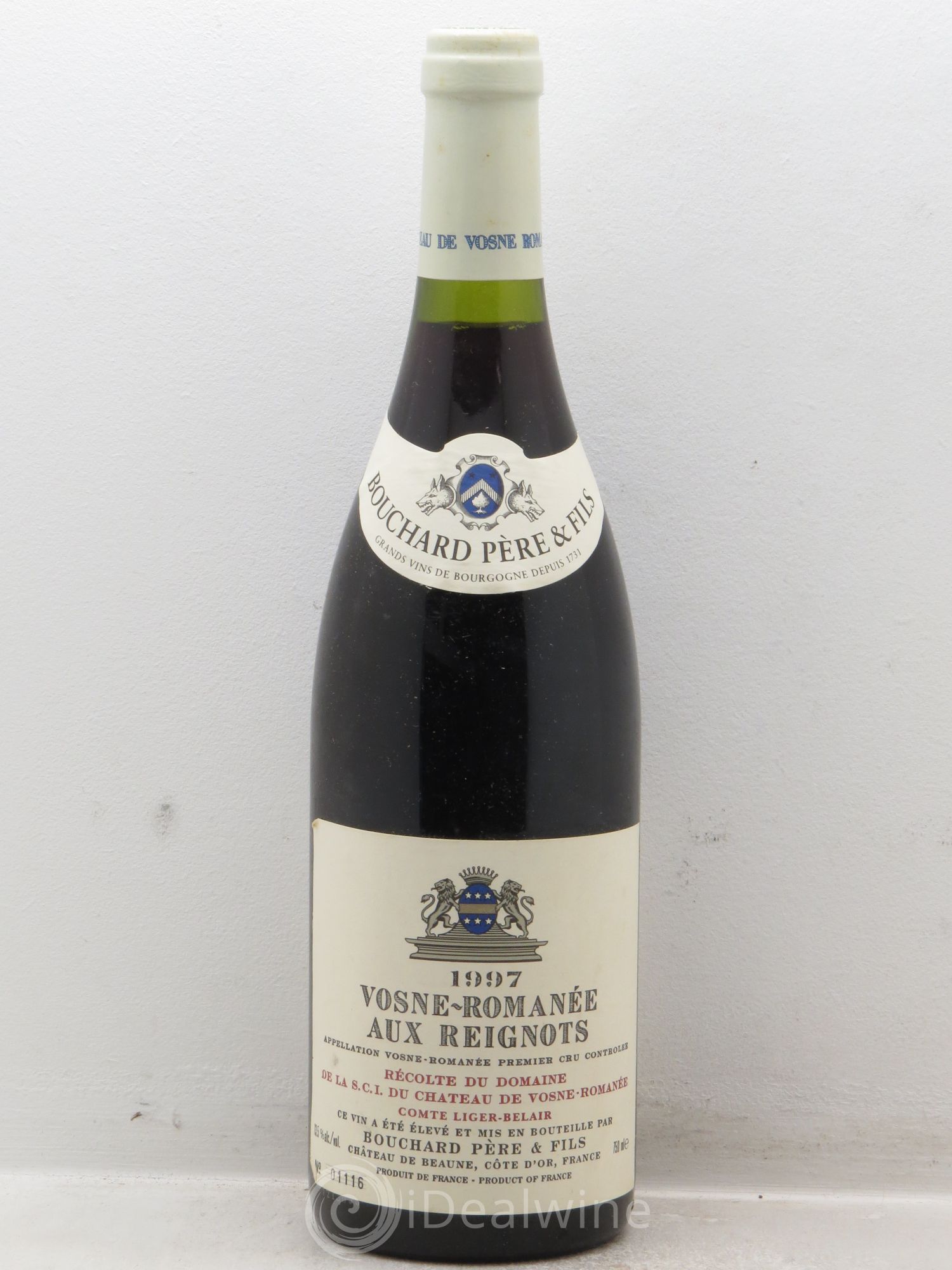 Vosne-Romanée Aux Reignots Liger-Belair (Bouchard P et F) 1997 - Posten von 1 Flasche - 0