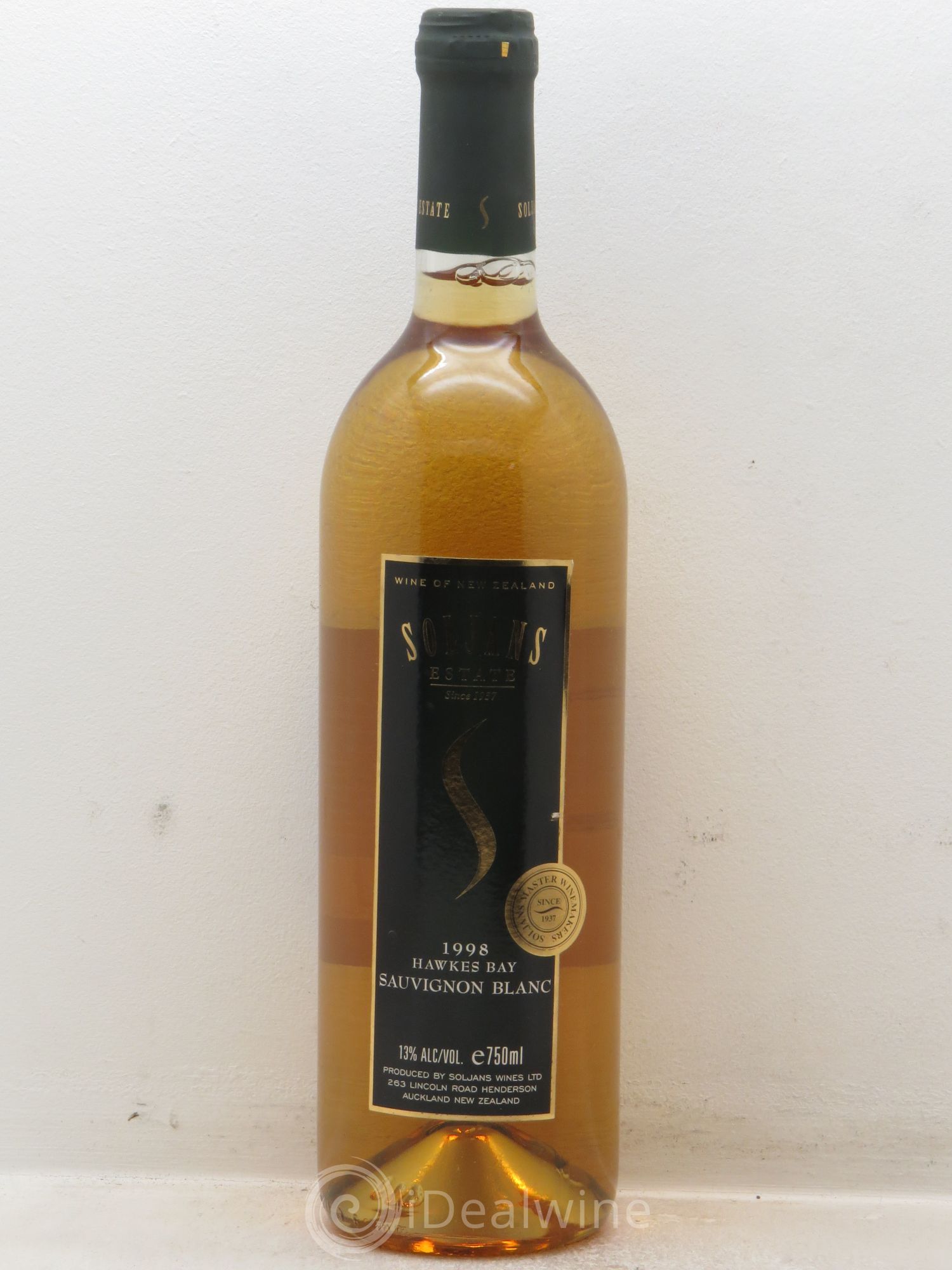 Nouvelle Zélande Soljan's Estate Hawkes Bay 1998 - Posten von 1 Flasche - 0