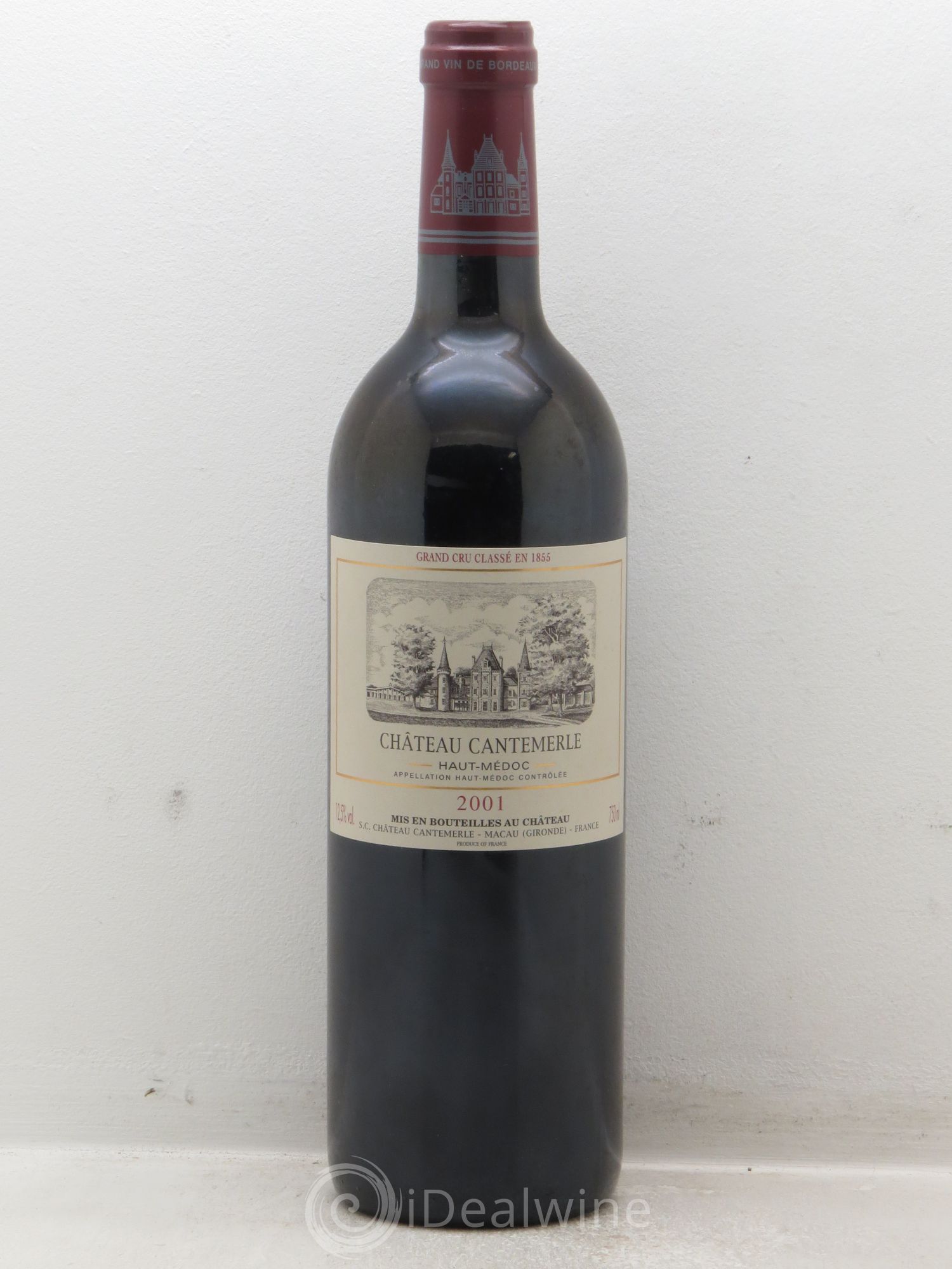 Château Cantemerle 5ème Grand Cru Classé 2001 - Lot de 1 bouteille - 0