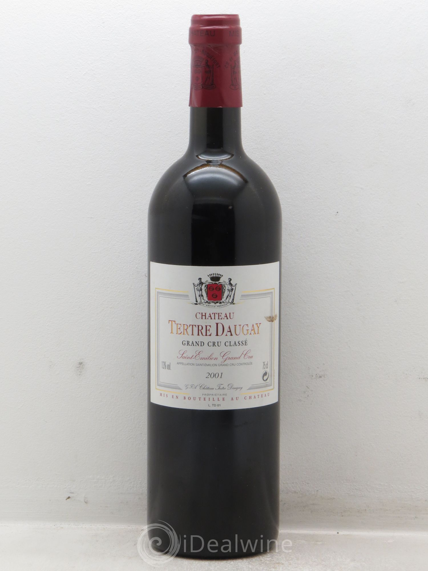 Château Tertre Daugay Grand Cru Classé 2001 - Lot de 1 bouteille - 0