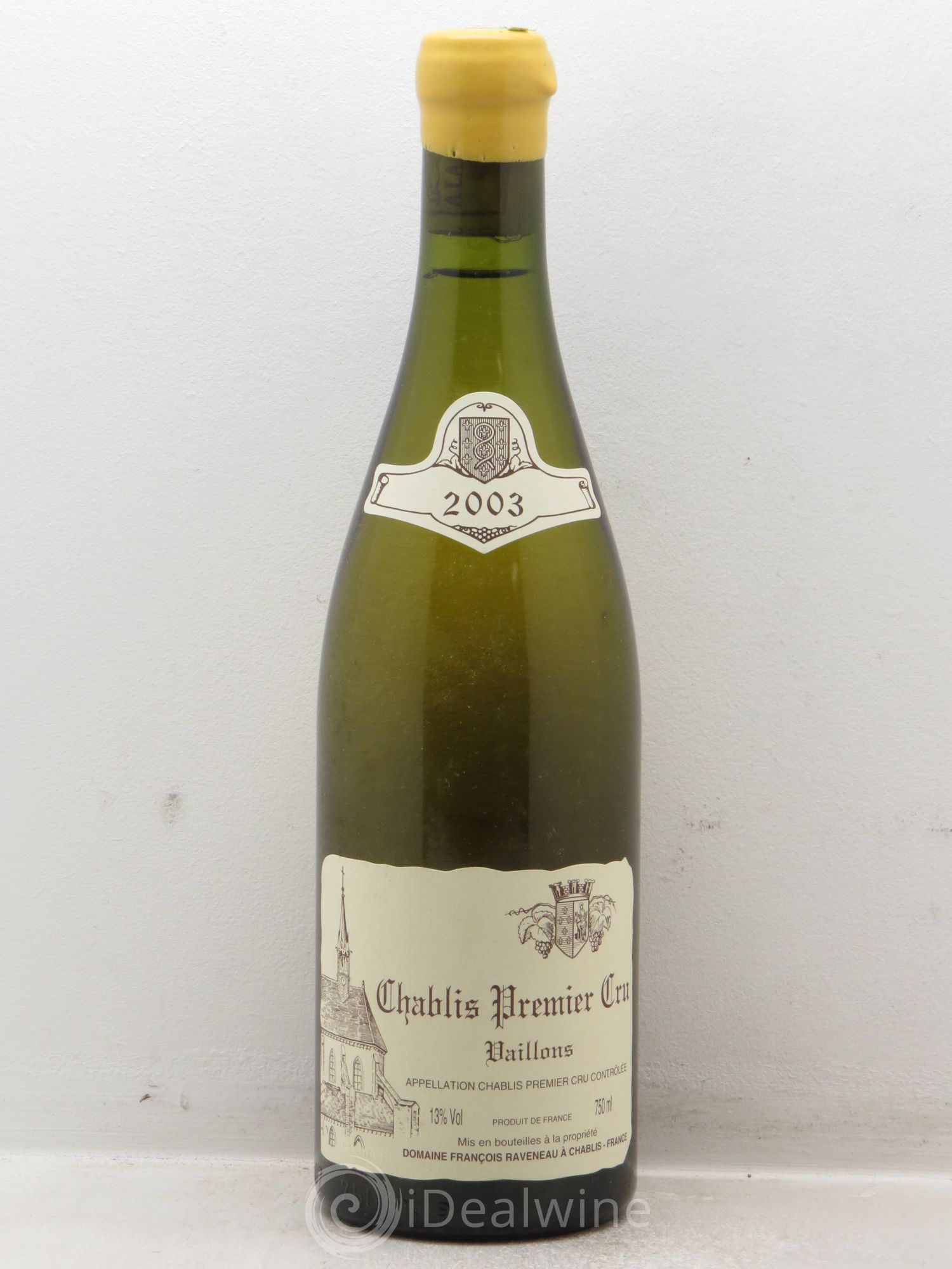 Chablis 1er Cru Vaillons Raveneau (Domaine) 2003 - Lot de 1 bouteille - 0