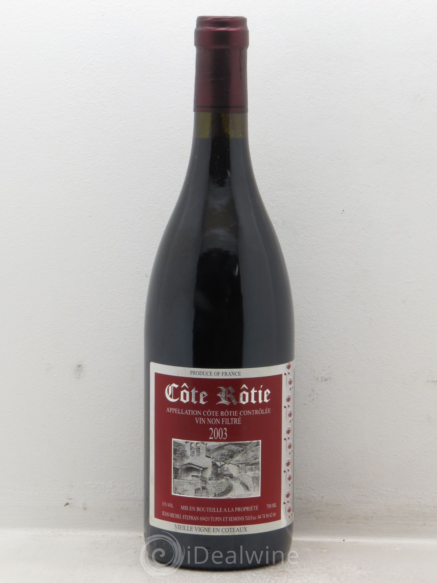 Côte-Rôtie Jean-Michel Stephan 2003 - Posten von 1 Flasche - 0