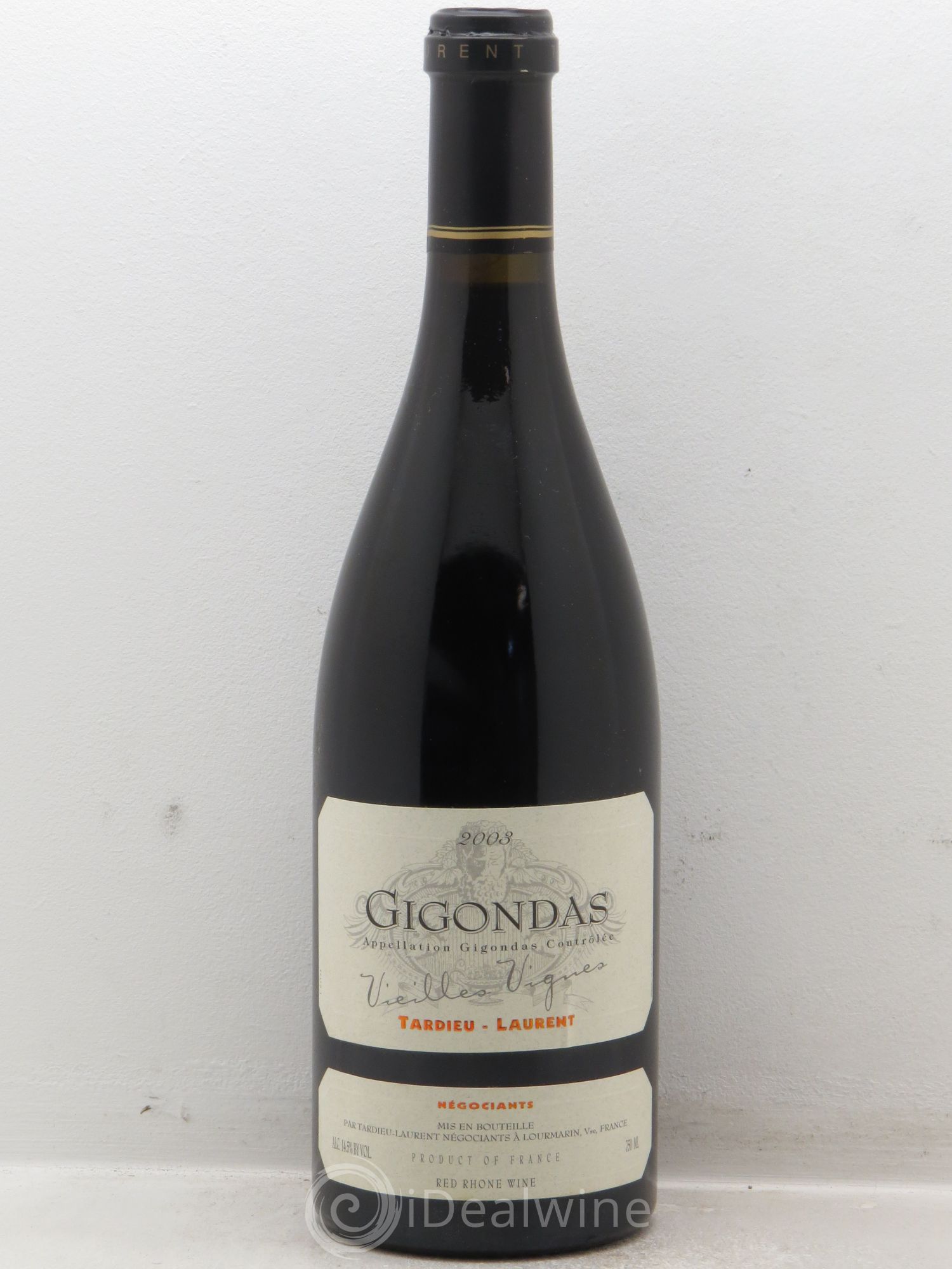 Gigondas Vieilles Vignes - Tardieu-Laurent 2003 - Posten von 1 Flasche - 0