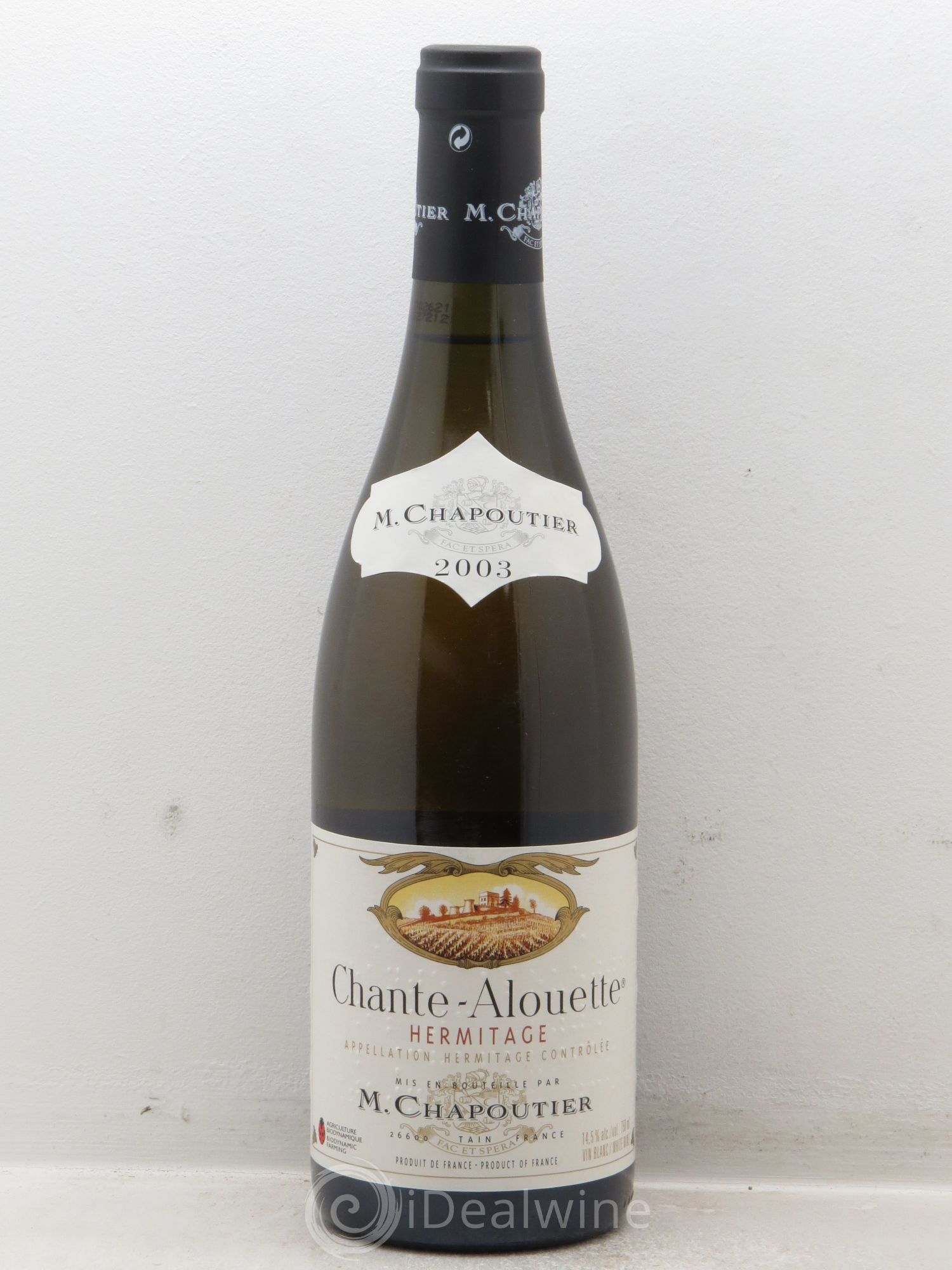Hermitage Chante Alouette Chapoutier 2003 - Lot de 1 bouteille - 0