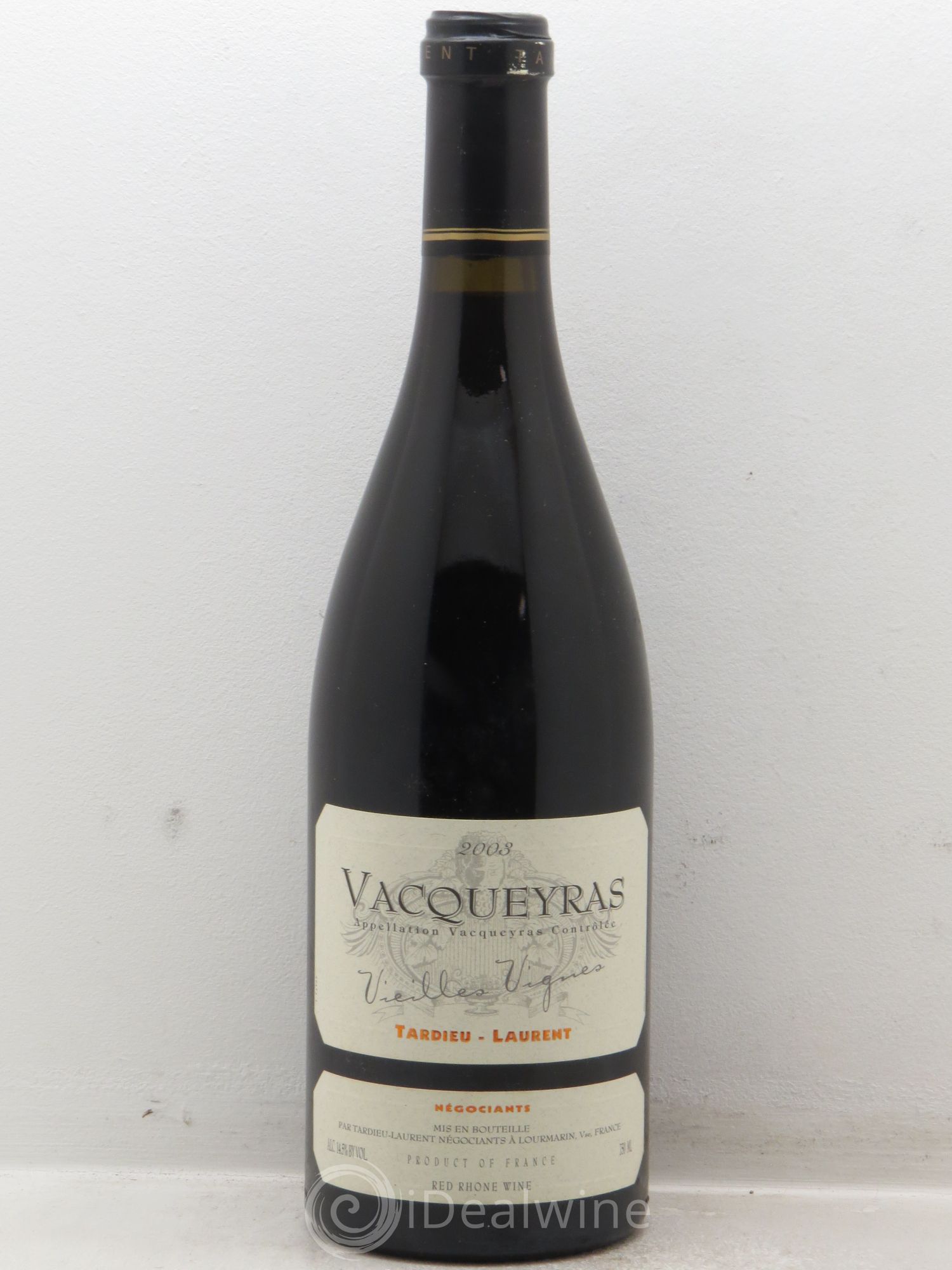 Vacqueyras Vieilles Vignes Tardieu-Laurent 2003 - Posten von 1 Flasche - 0