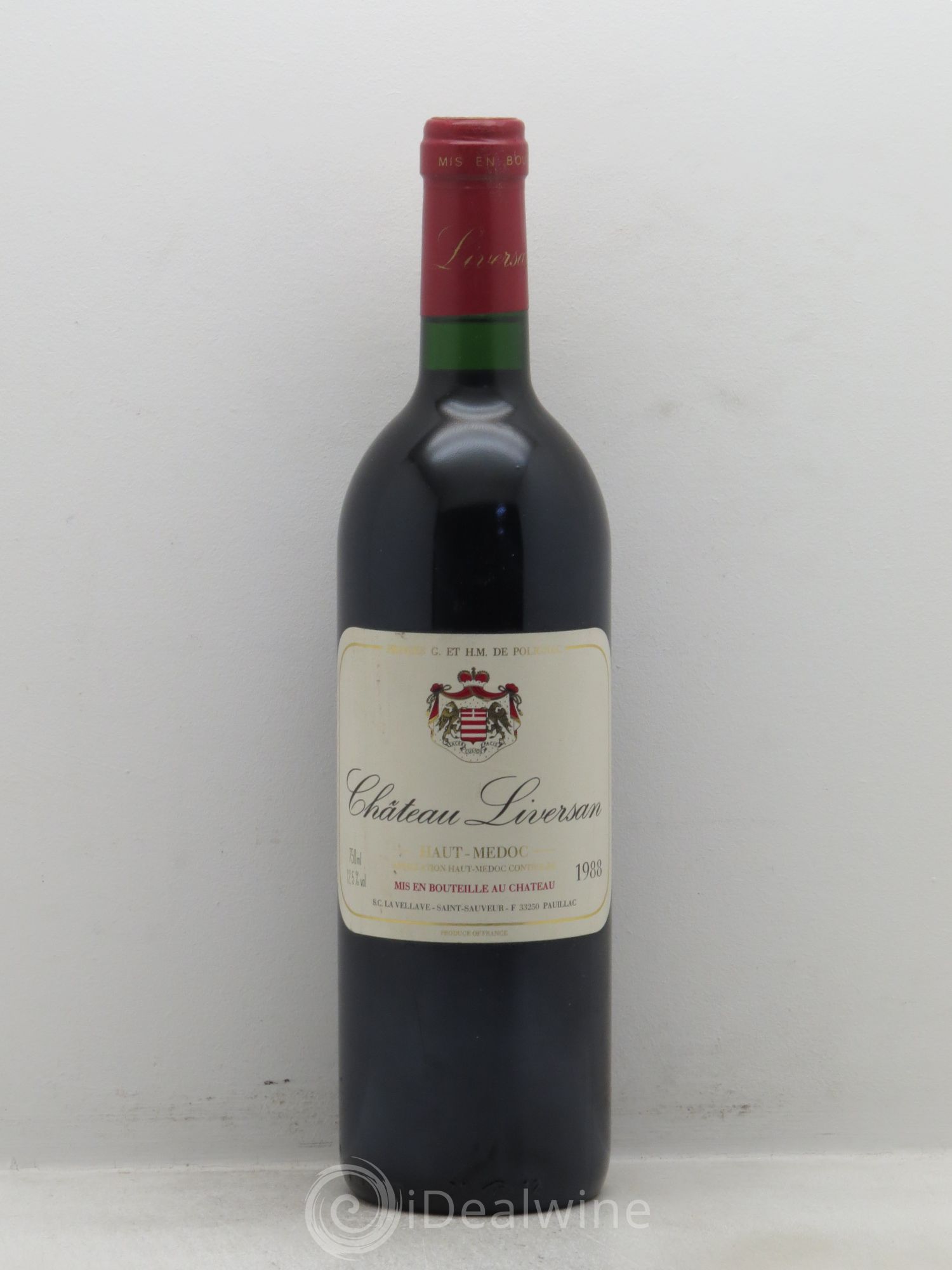 Château Liversan Cru Bourgeois 1988 - Lot de 1 bouteille - 0