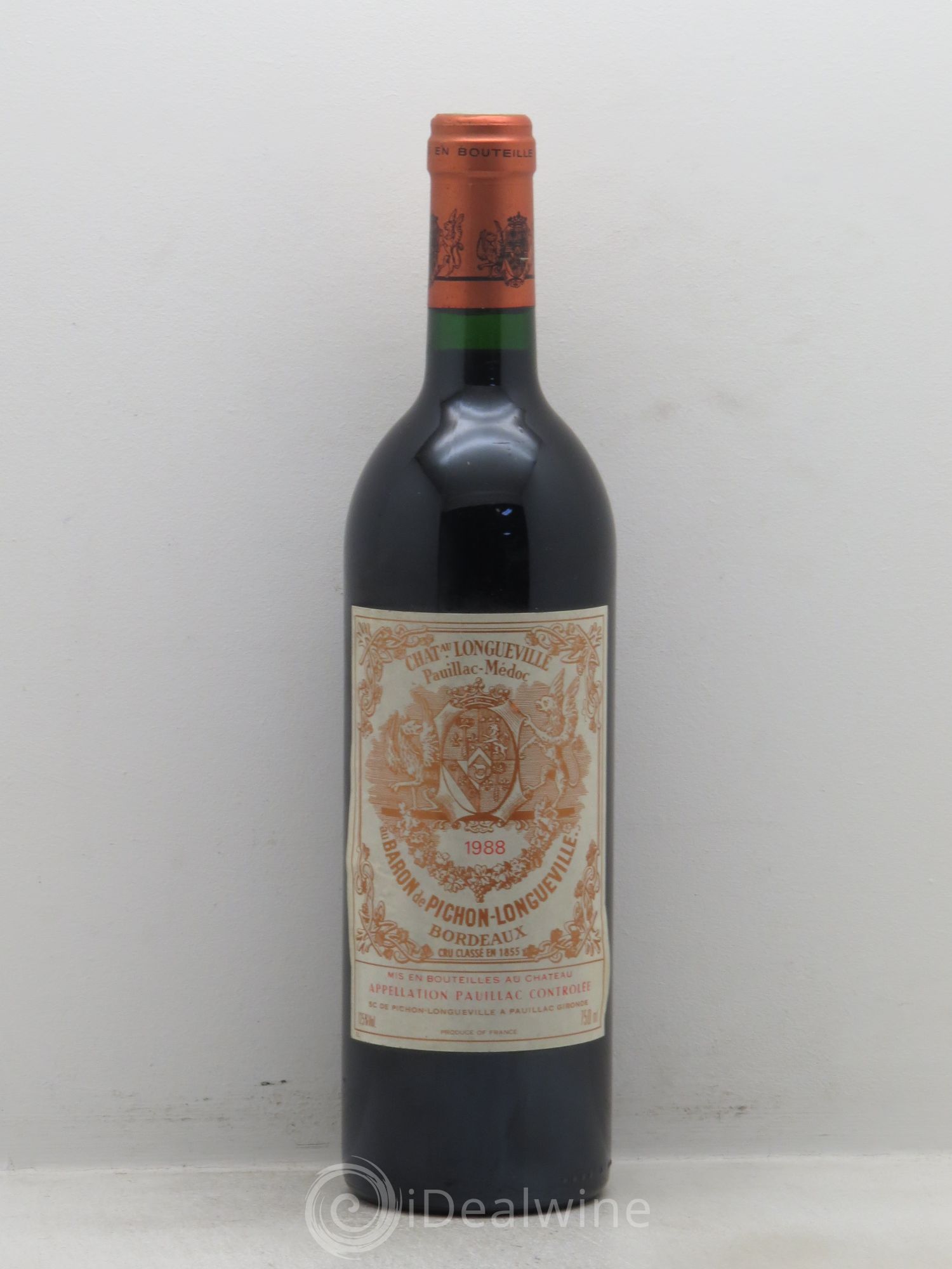 Pichon Longueville Baron 2ème Grand Cru Classé 1988 - Lot de 1 bouteille - 0