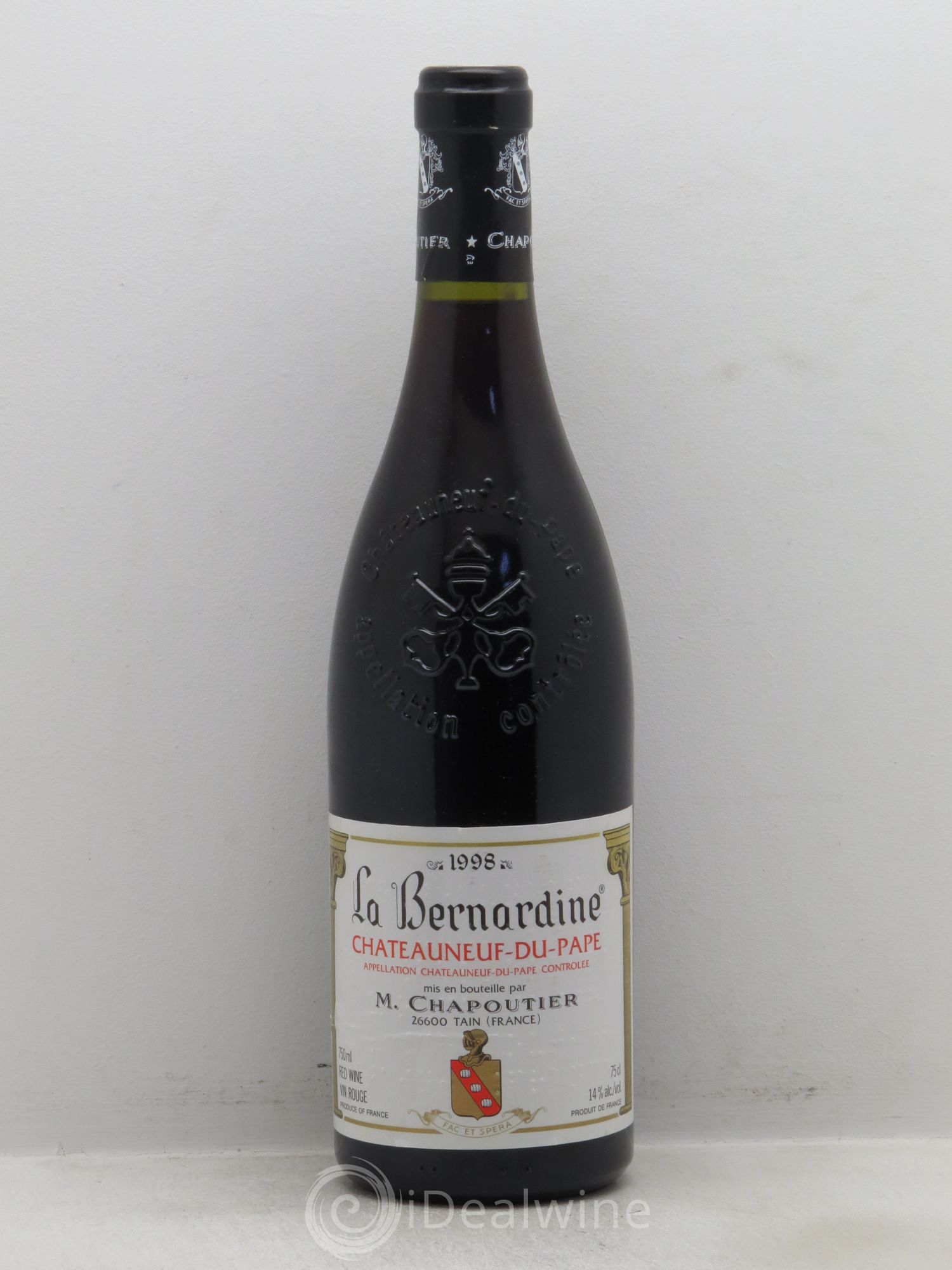 Châteauneuf-du-Pape La Bernardine Chapoutier 1998 - Lot de 1 bouteille - 0