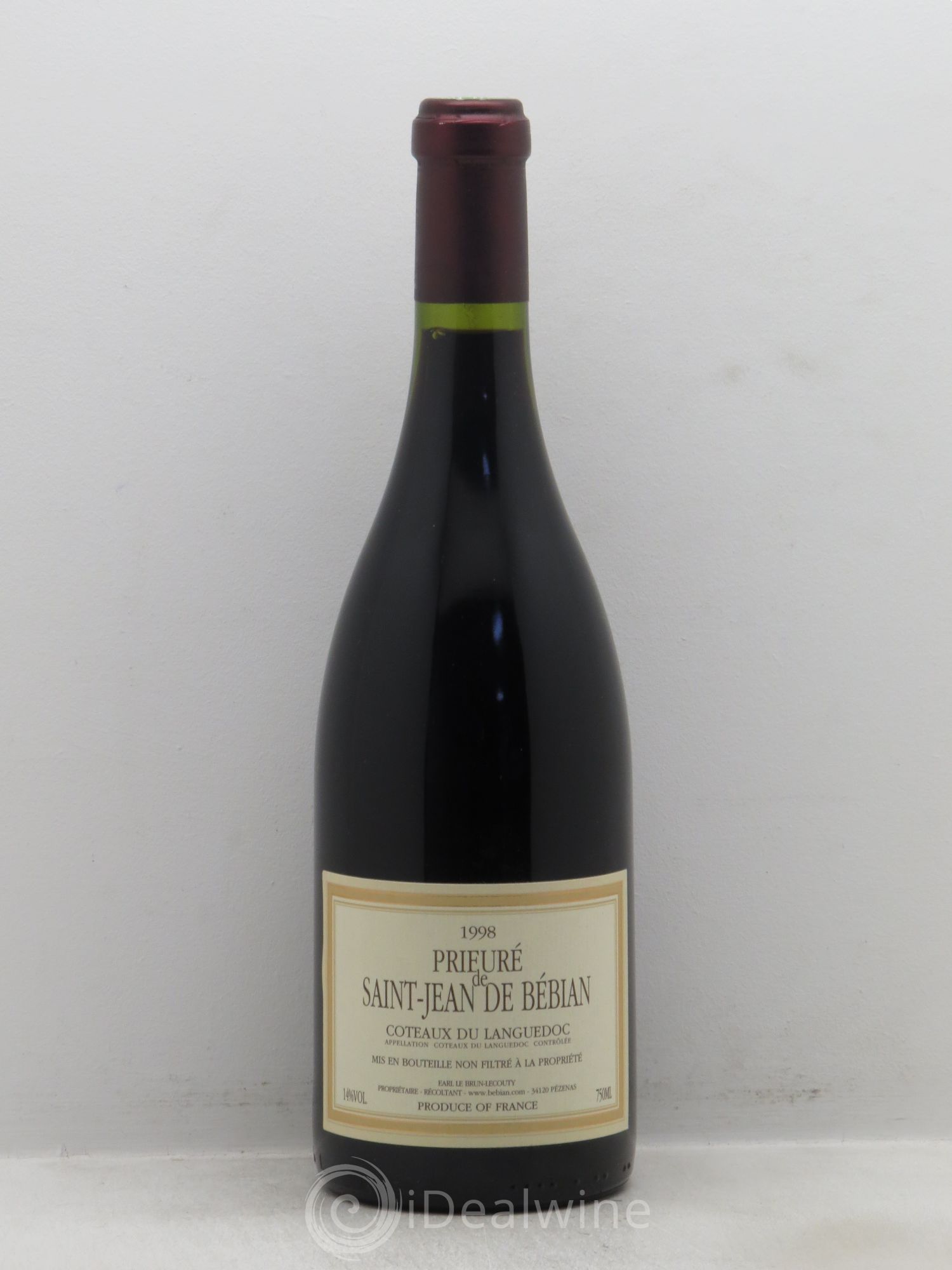 Languedoc Prieuré St-Jean de Bébian 1998 - Lot de 1 bouteille - 0