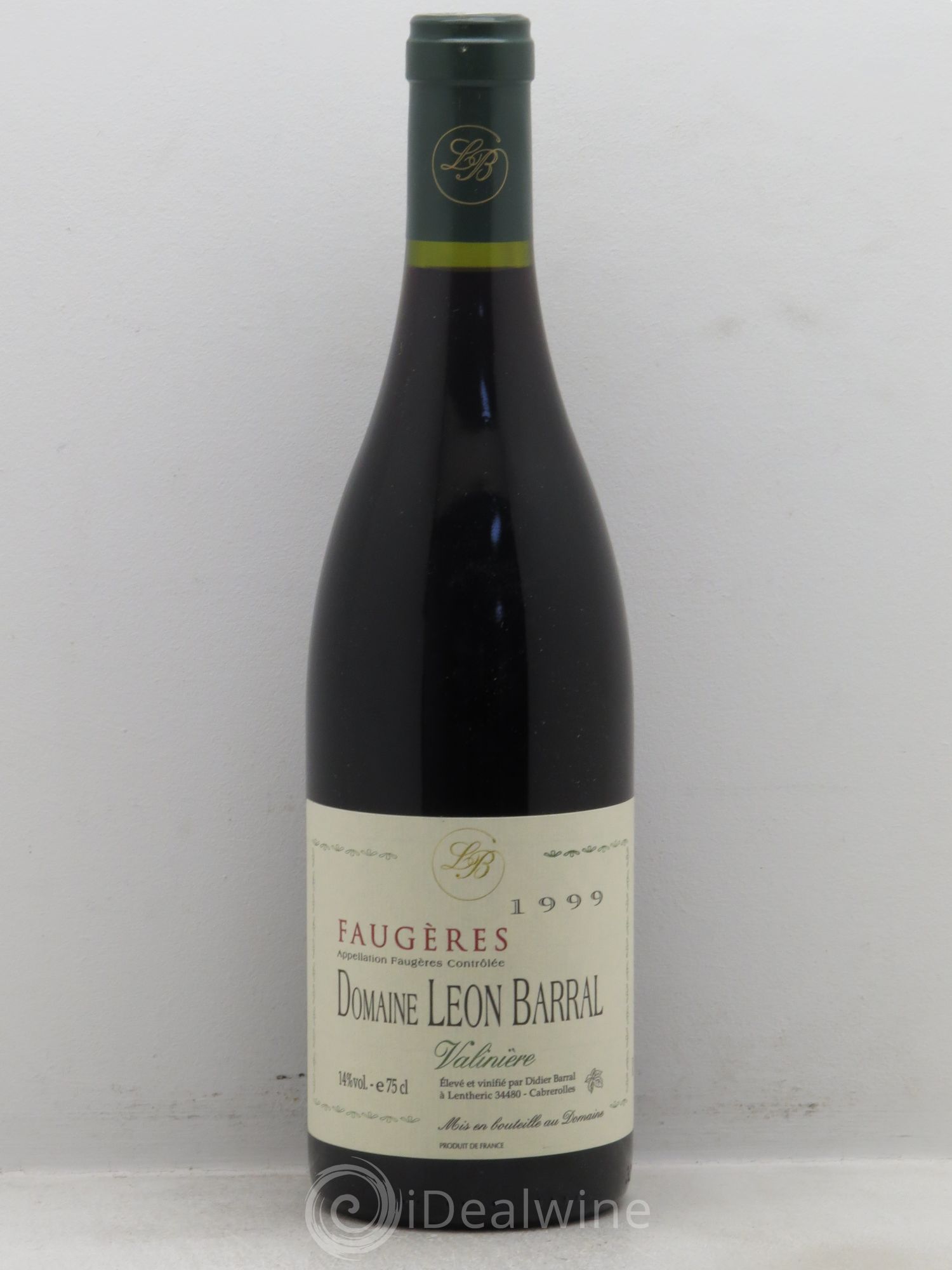 Faugères Valinière Domaine Léon Barral 1999 - Lotto di 1 bottiglia - 0