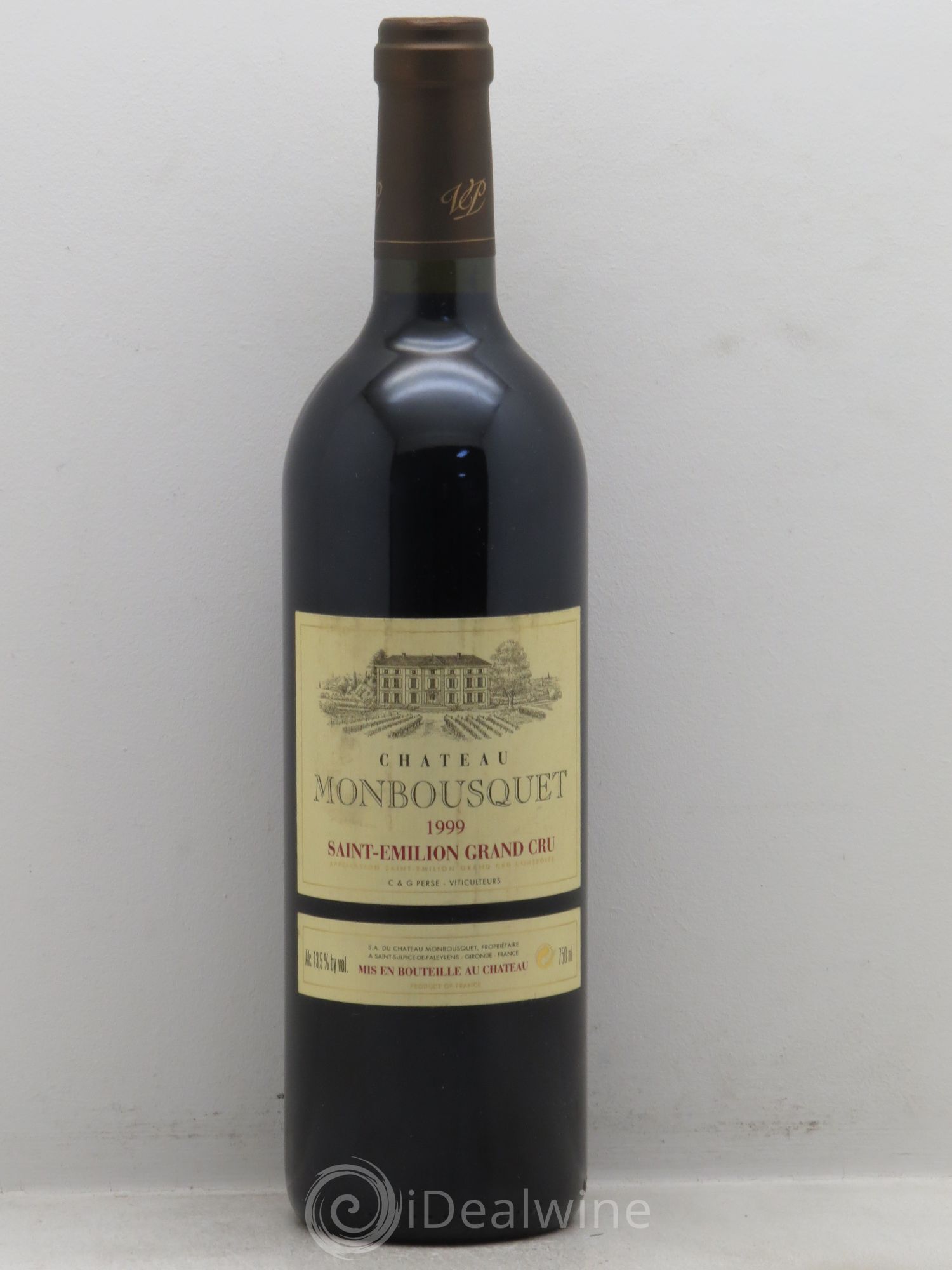 Château Monbousquet Grand Cru Classé 1999 - Lot de 1 bouteille - 0