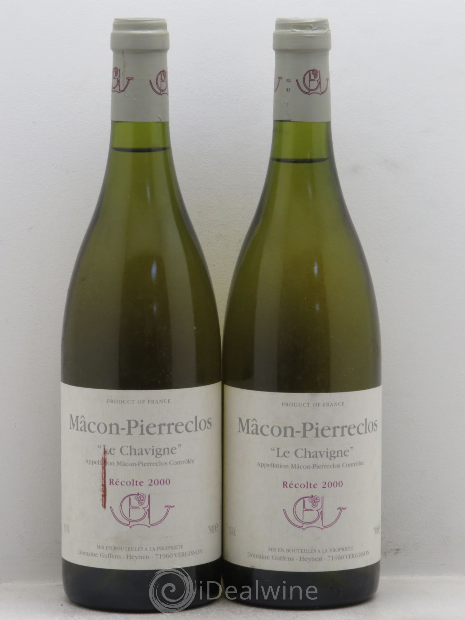 Mâcon-Pierreclos Le Chavigne Guffens-Heynen 2000 - Lot de 2 bouteilles - 0