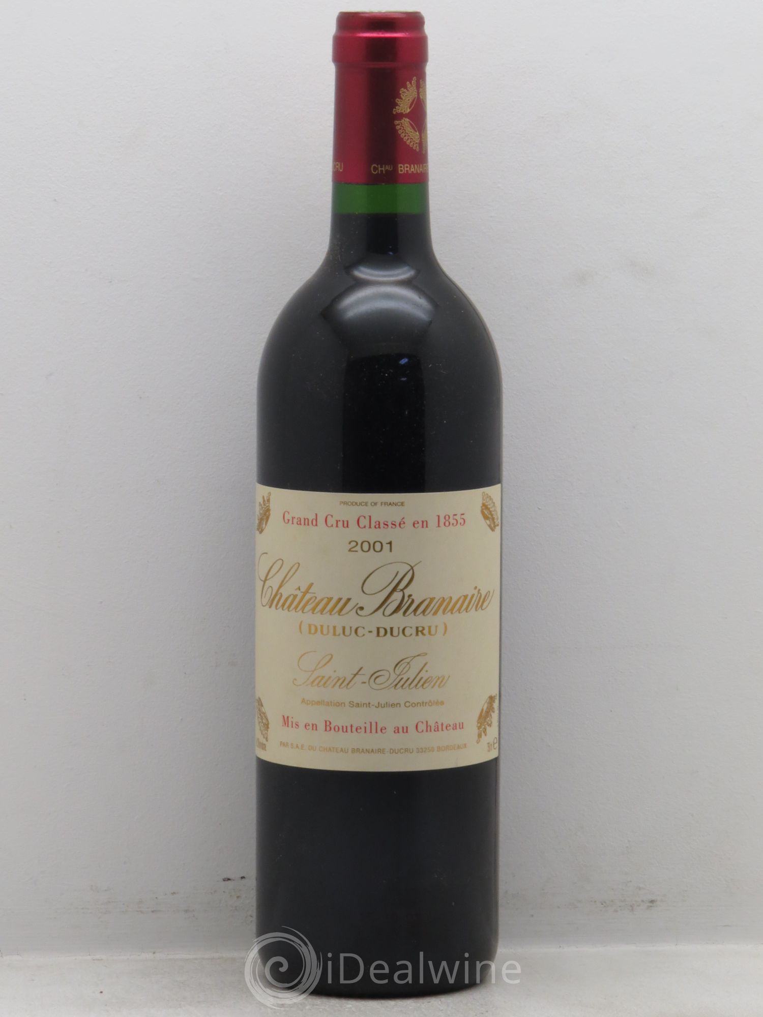 Château Branaire Ducru 4ème Grand Cru Classé 2001 - Lot de 1 bouteille - 0