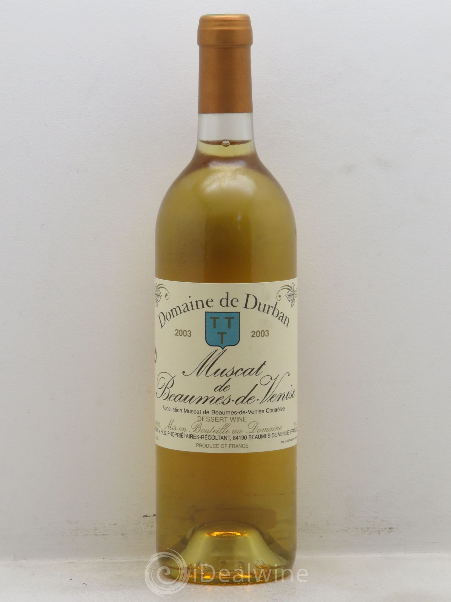 Rhône Beaume de Venise Domaine de Durban 2003 - Posten von 1 Flasche - 0