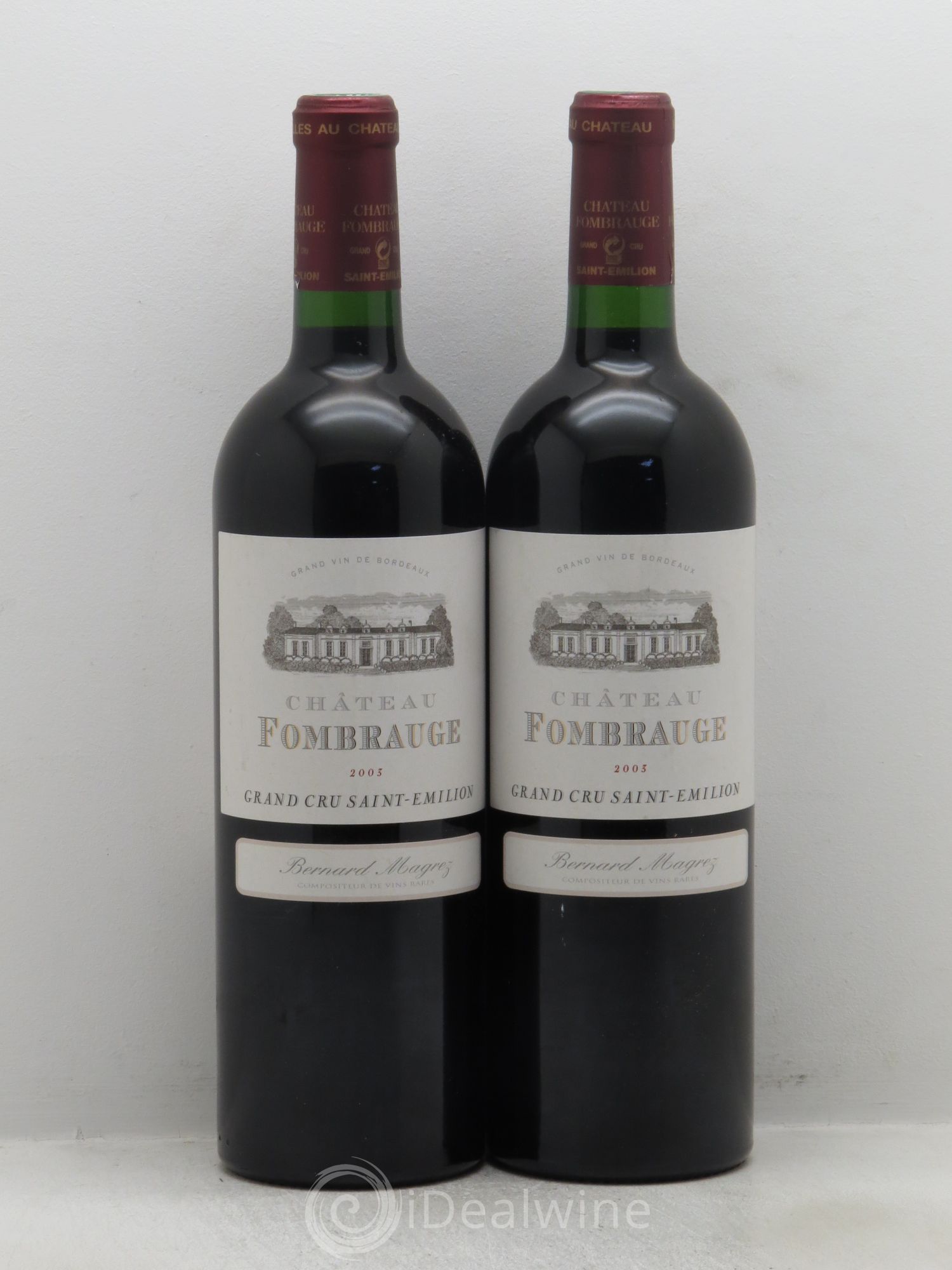 Château Fombrauge Grand Cru Classé 2003 - Lot de 2 bouteilles - 0