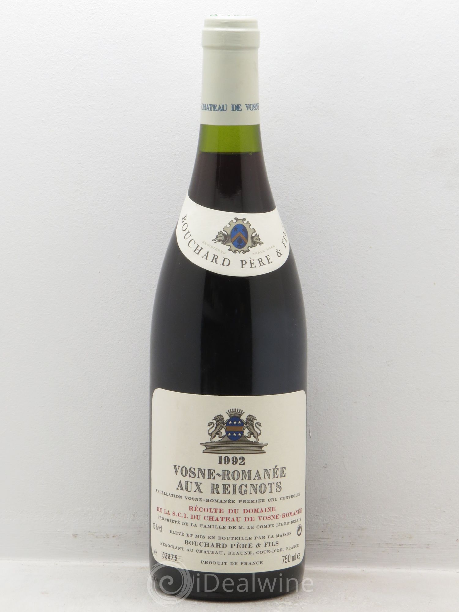 Vosne-Romanée 1er Cru Aux Reignots Ch. de Vosne-Romanée Comte Liger-Belair (Domaine du) 1992 - Lot de 1 bouteille - 0
