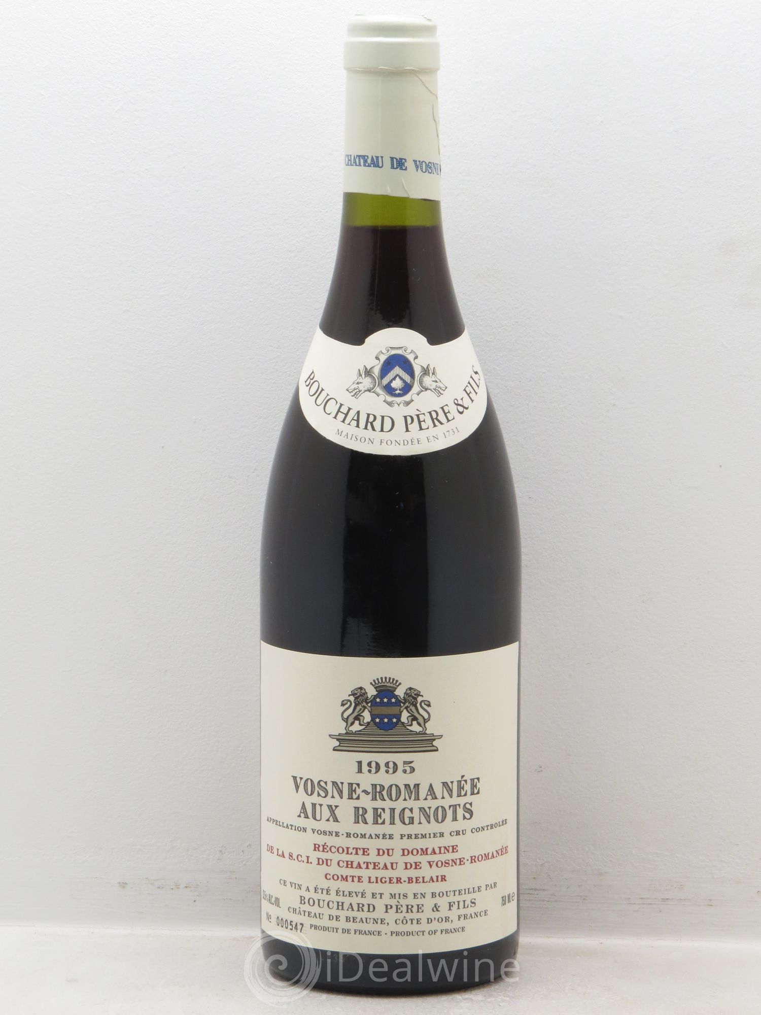 Vosne-Romanée 1er Cru Aux Reignots Ch. de Vosne-Romanée Comte Liger-Belair (Domaine du) 1995 - Lot de 1 bouteille - 0
