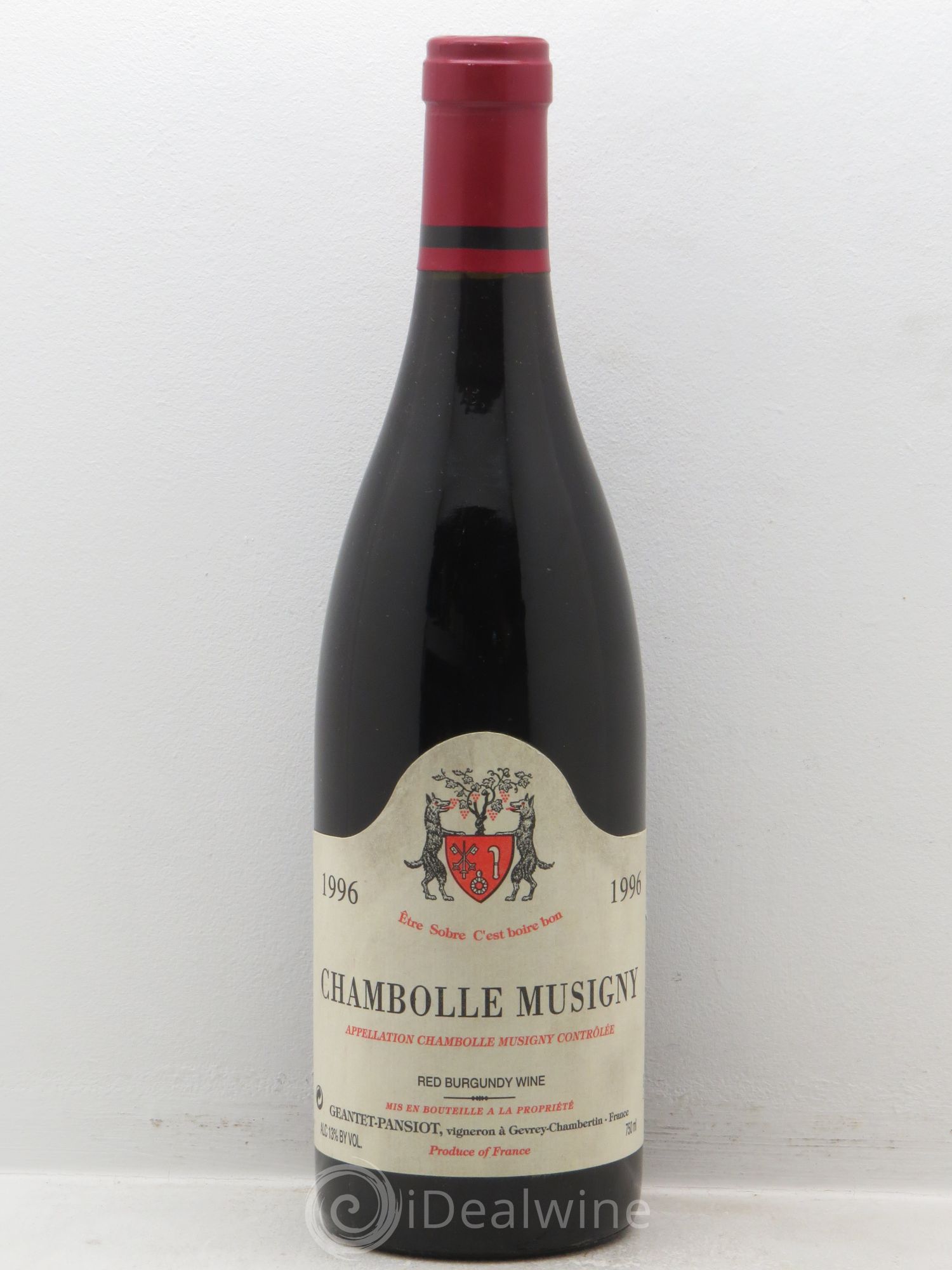Chambolle-Musigny Geantet-Pansiot 1996 - Lot de 1 bouteille - 0