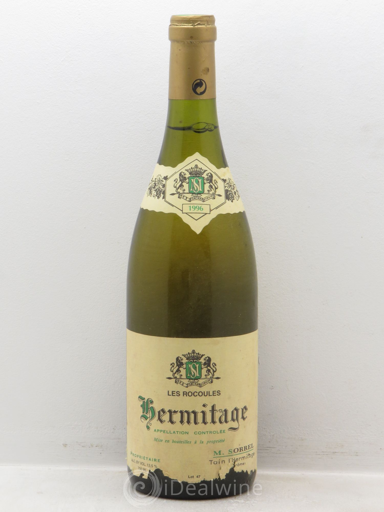 Hermitage Les Rocoules Marc Sorrel 1996 - Lot de 1 bouteille - 0