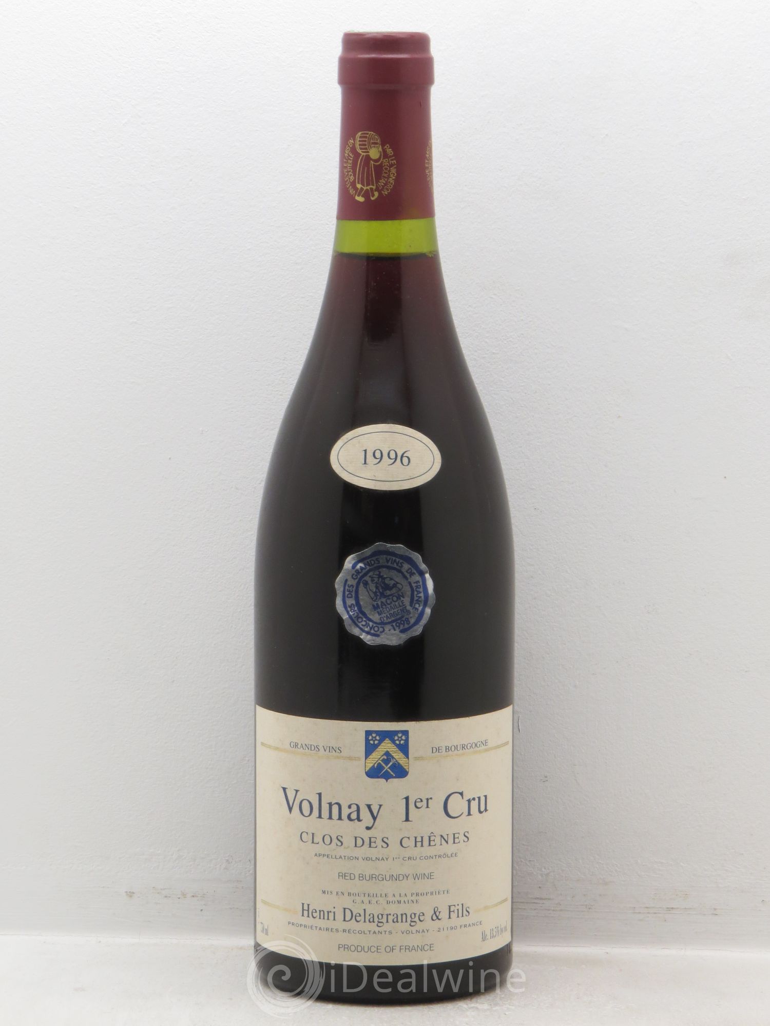 Volnay 1er Cru 1996 - Lot de 1 bouteille - 0