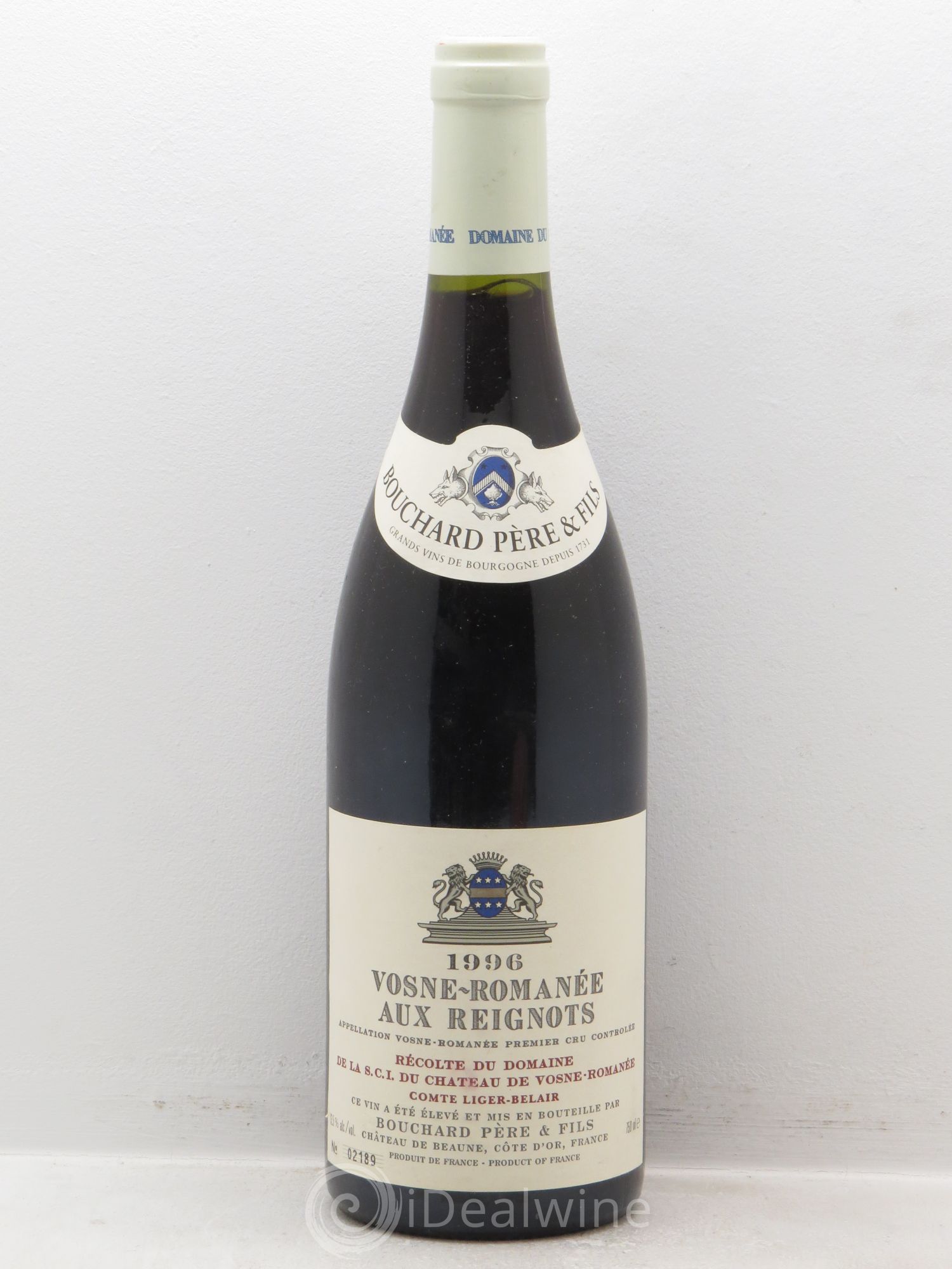 Vosne-Romanée 1er Cru Aux Reignots Ch. de Vosne-Romanée Comte Liger-Belair (Domaine du) 1996 - Lot de 1 bouteille - 0
