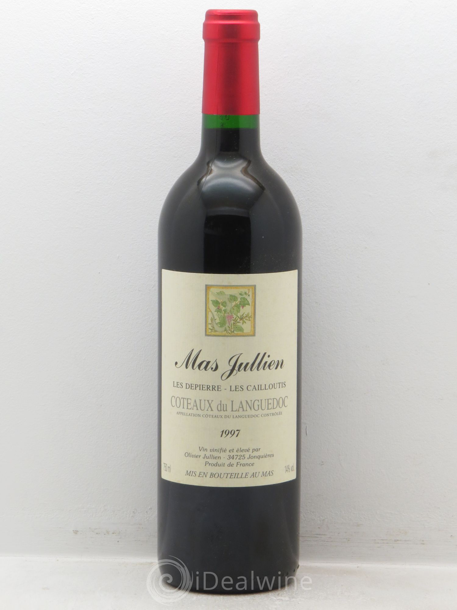 Terrasses du Larzac Mas Jullien Olivier Jullien "les Depierre-les Cailloutis" 1997 - Lot de 1 bouteille - 0