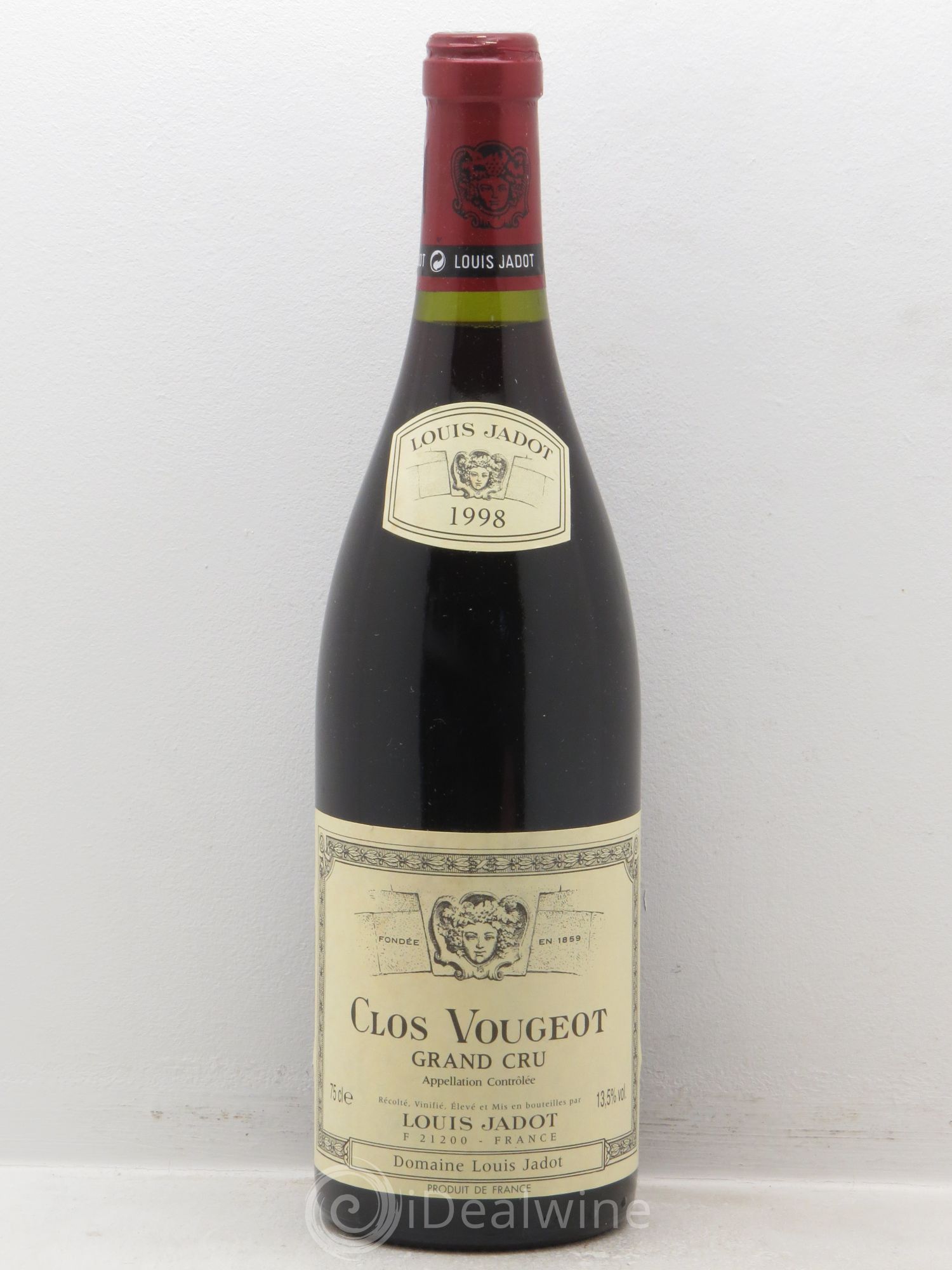 Clos de Vougeot Grand Cru Louis Jadot (Domaine) 1998 - Lot de 1 bouteille - 0
