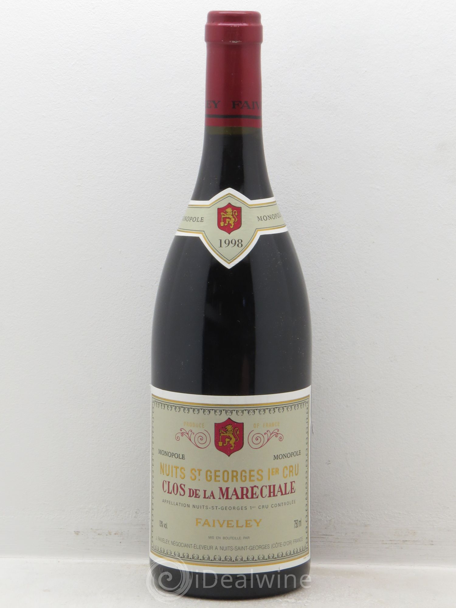 Nuits-Saint-Georges 1er Cru Clos de La Maréchale Jacques-Frédéric Mugnier 1998 - Lot de 1 bouteille - 0