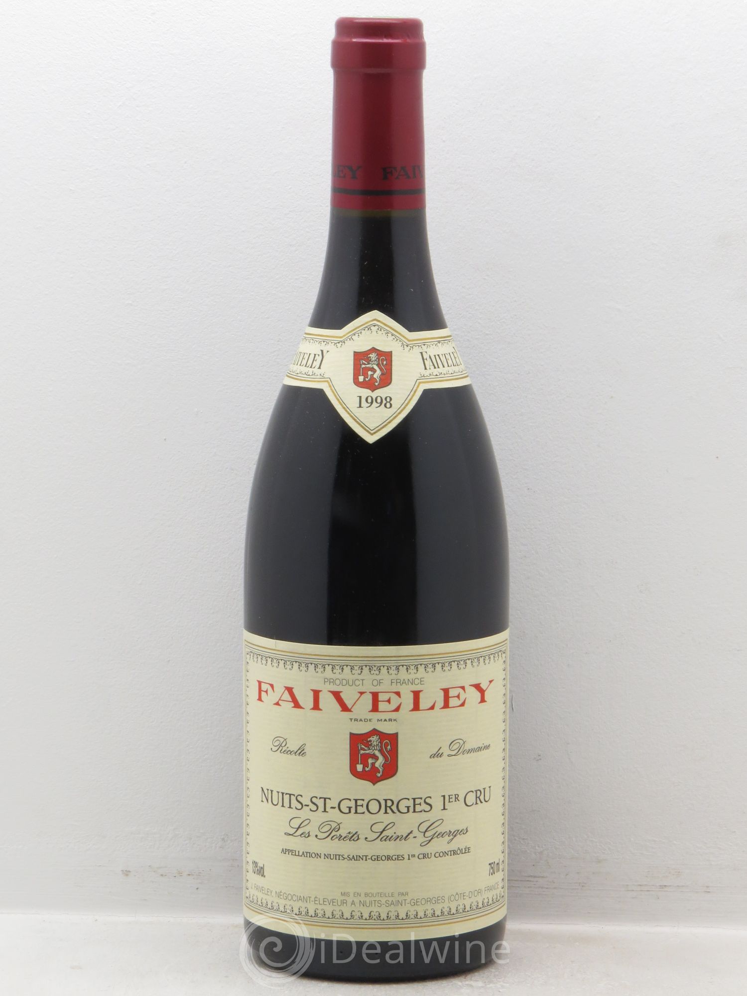 Nuits-Saint-Georges 1er Cru Les Porêts Saint-Georges Faiveley 1998 - Lot de 1 bouteille - 0