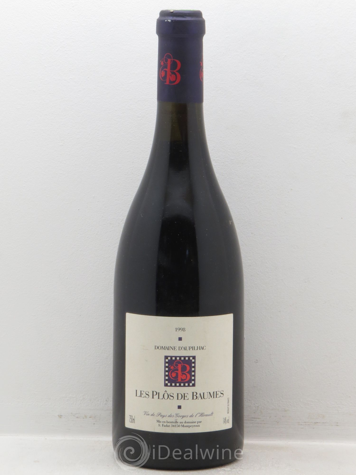 Coteaux du Languedoc Domaine d'Aupilhac "les Plôs des baumes" 1998 - Posten von 1 Flasche - 0