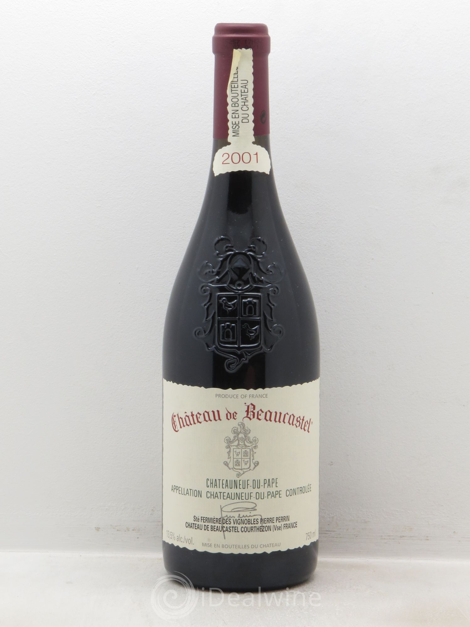 Châteauneuf-du-Pape Château de Beaucastel Famille Perrin 2001 - Lot de 1 bouteille - 0