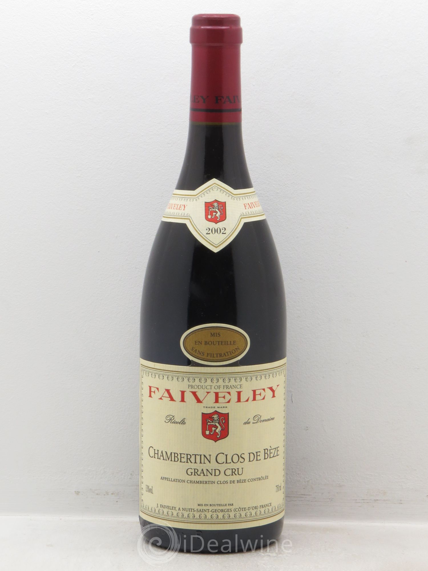 Chambertin Clos de Bèze Grand Cru Faiveley 2002 - Lot de 1 bouteille - 0