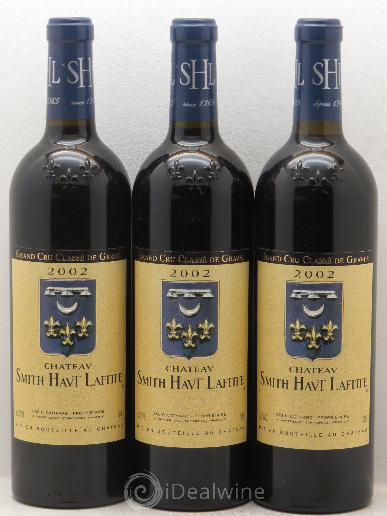 Château Smith Haut Lafitte Cru Classé de Graves 2002 - Lot de 3 bouteilles - 0