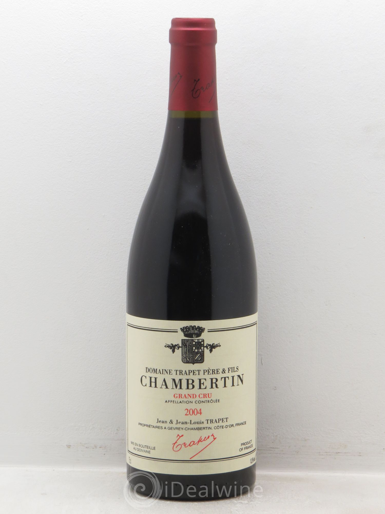 Chambertin Grand Cru Domaine Trapet 2004 - Lot de 1 bouteille - 0