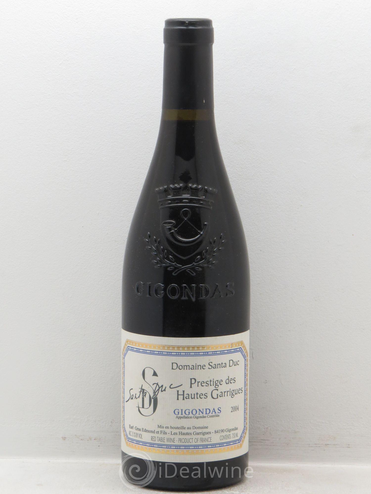 Gigondas Santa Duc (Domaine) Hautes Garrigues Famille Gras 2004 - Lot de 1 bouteille - 0
