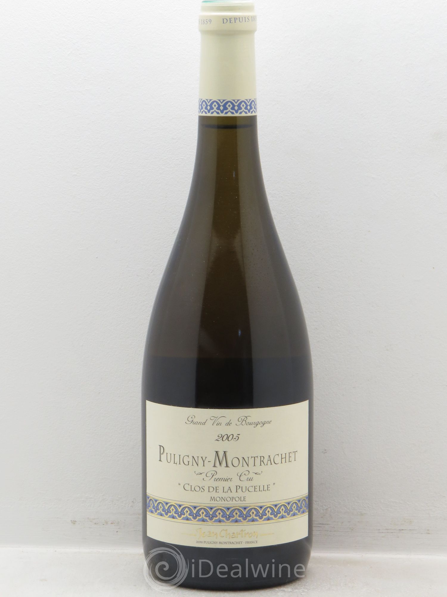 Puligny-Montrachet 1er Cru Clos de la Pucelle Domaine Jean Chartron 2005 - Posten von 1 Flasche - 0