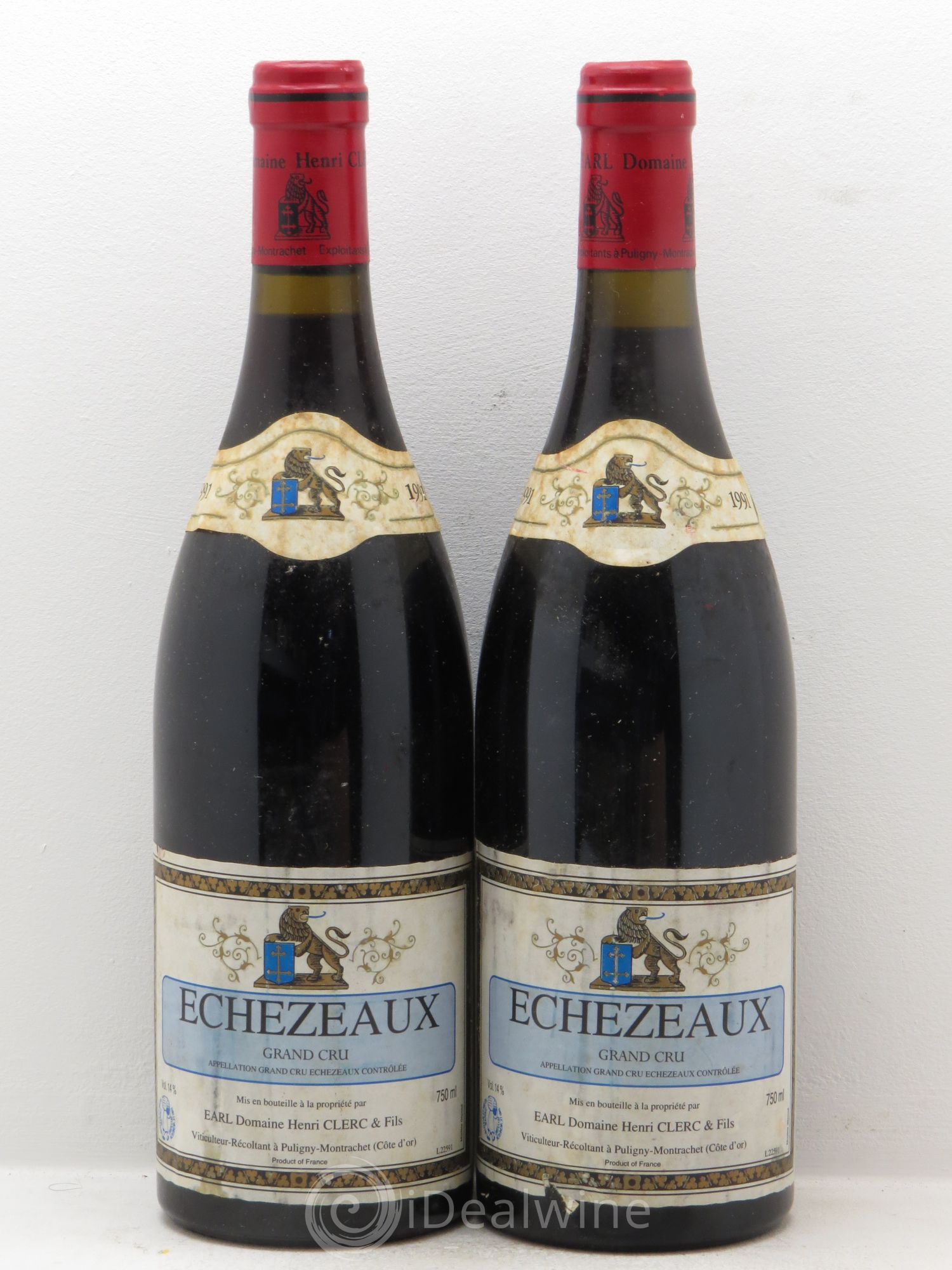 Echezeaux Grand Cru 1991 - Lot de 2 bouteilles - 0