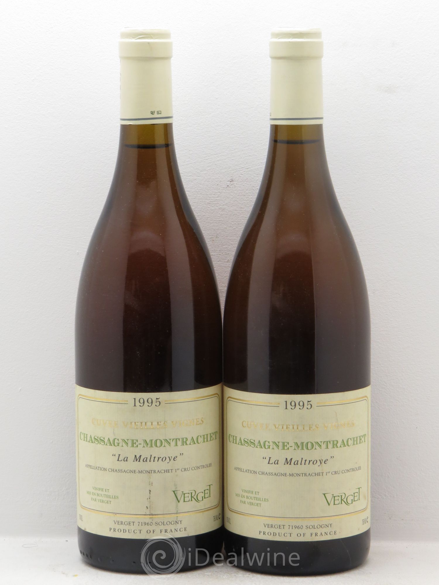 Chassagne-Montrachet 1er Cru 1995 - Posten von 2 Flaschen - 0
