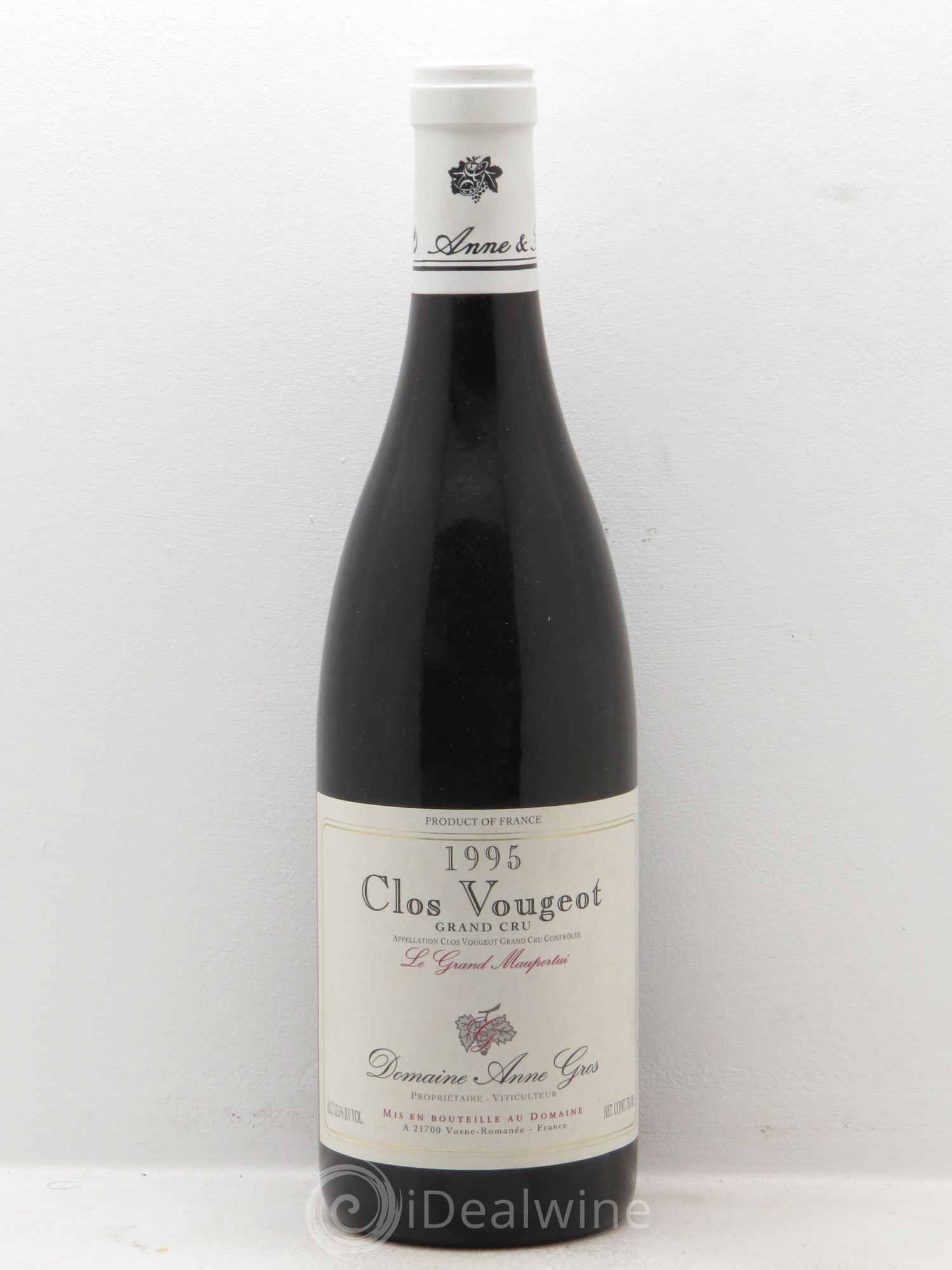 Clos de Vougeot Grand Cru Le Grand Maupertui Anne Gros 1995 - Lot de 1 bouteille - 0