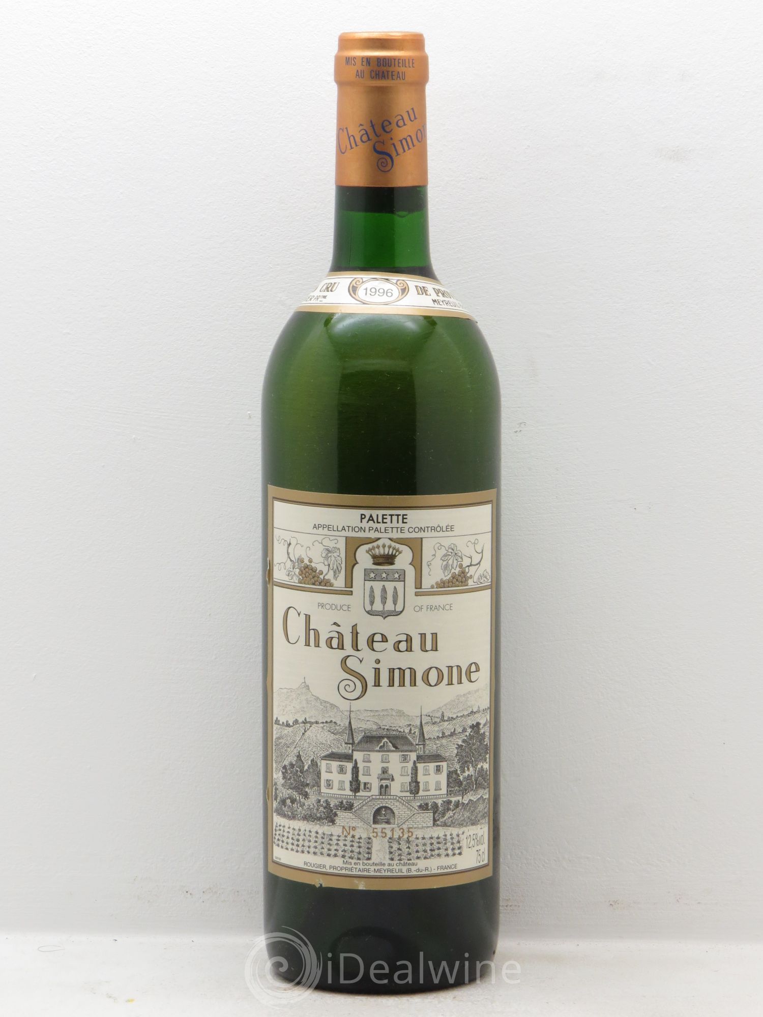 Palette Château Simone Famille Rougier 1996 - Lot de 1 bouteille - 0